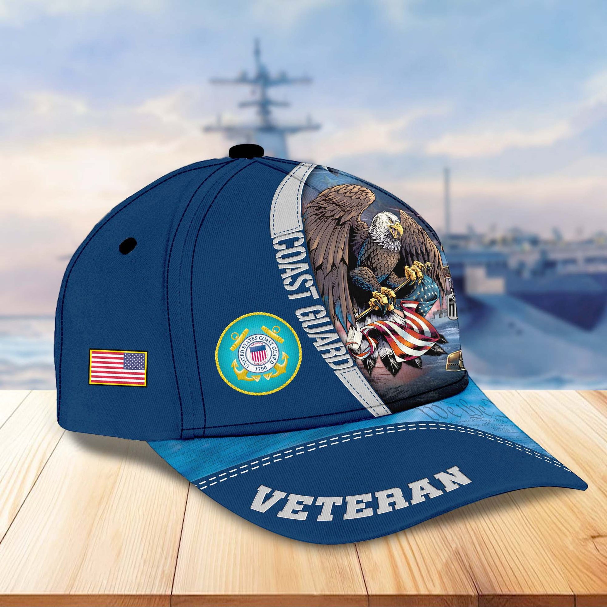 Premium US Veterans Cap APHN231212, Gifts For US Veterans, Gifts On Father's Day, Armed Force Day, Independence Day, Veterans Day.