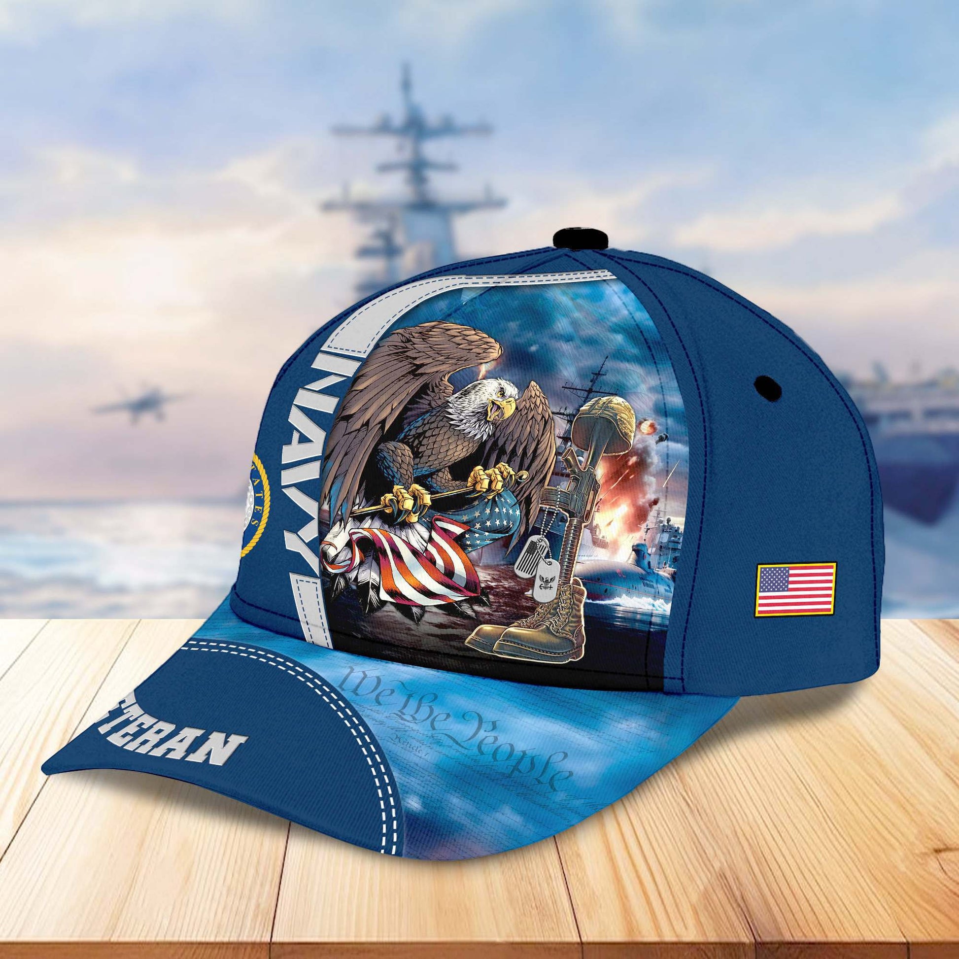 Premium US Veterans Cap APHN231212, Gifts For US Veterans, Gifts On Father's Day, Armed Force Day, Independence Day, Veterans Day.