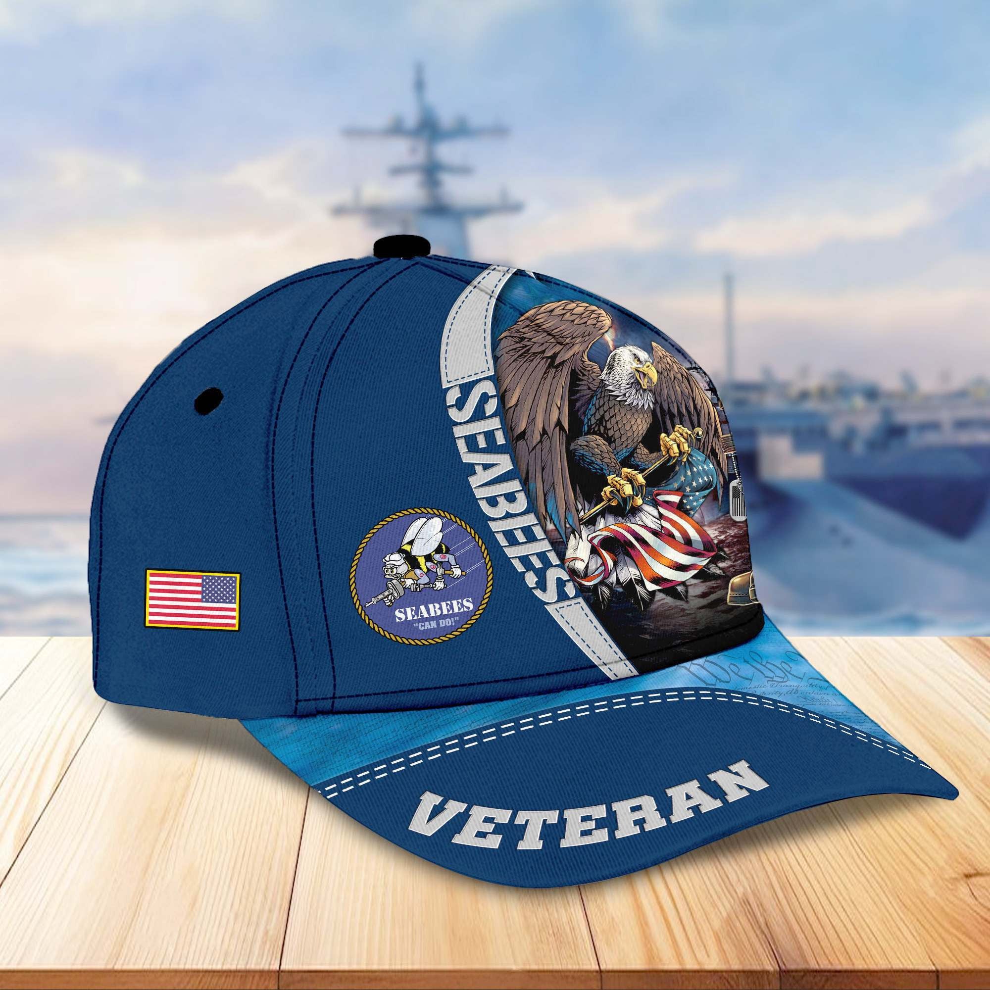 Premium US Veterans Cap APHN231212, Gifts For US Veterans, Gifts On Father's Day, Armed Force Day, Independence Day, Veterans Day.