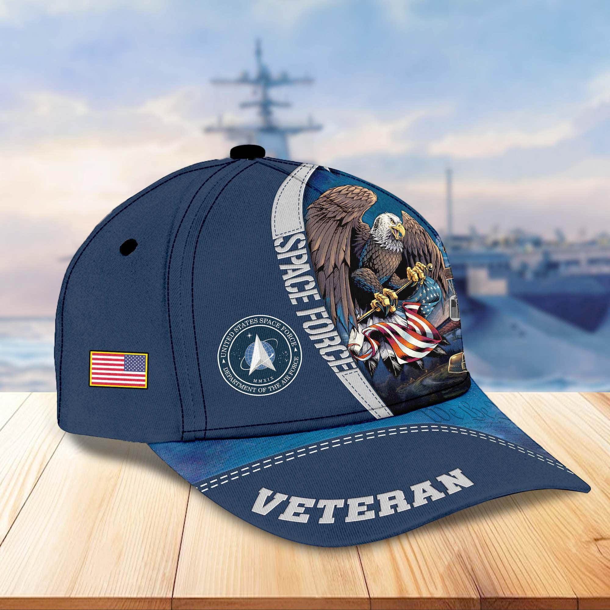Premium US Veterans Cap APHN231212, Gifts For US Veterans, Gifts On Father's Day, Armed Force Day, Independence Day, Veterans Day.