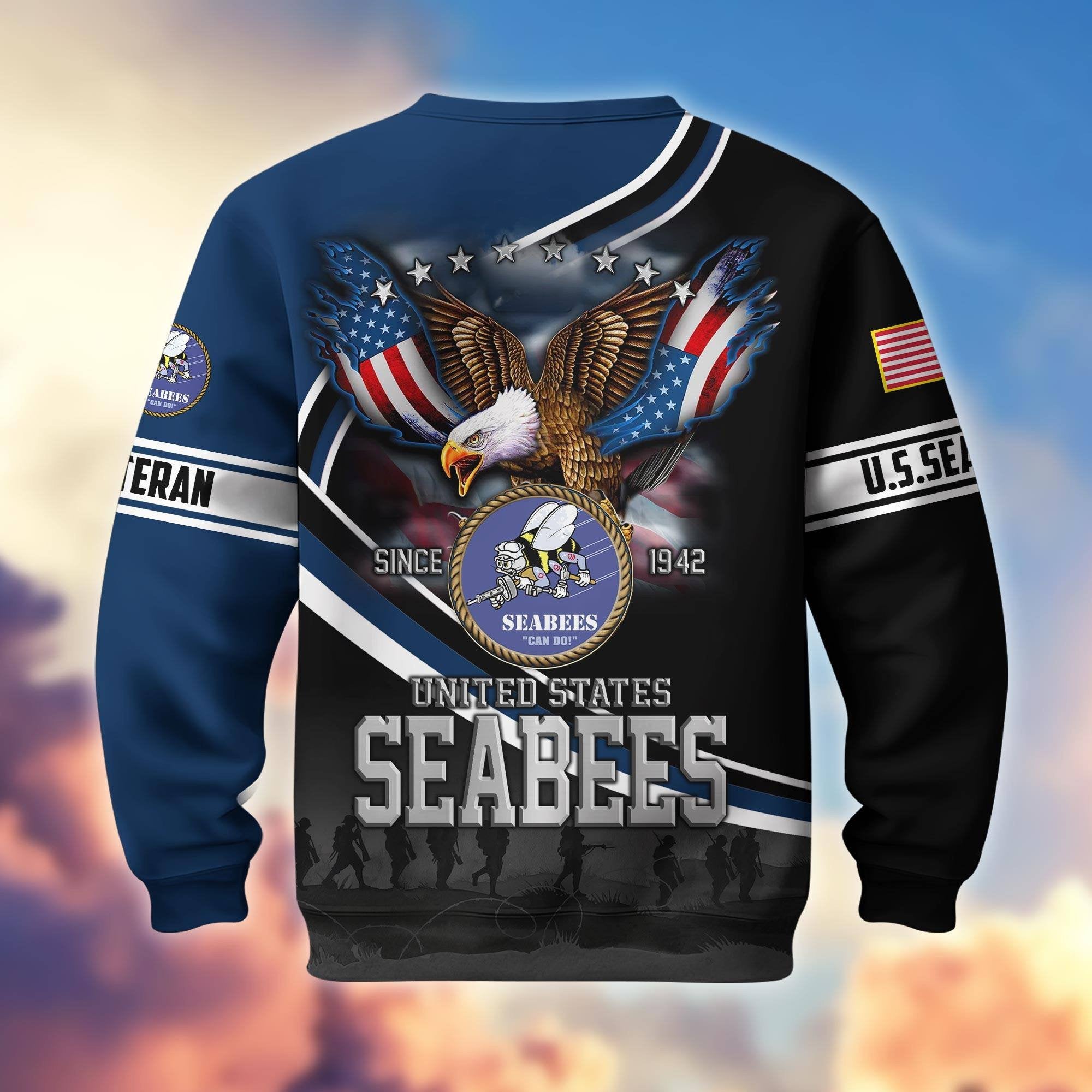 Premium US Veterans Sweatshirt APHN251112, Gifts For US Veterans, Gifts On Father's Day, Armed Force Day, Independence Day, Veterans Day.