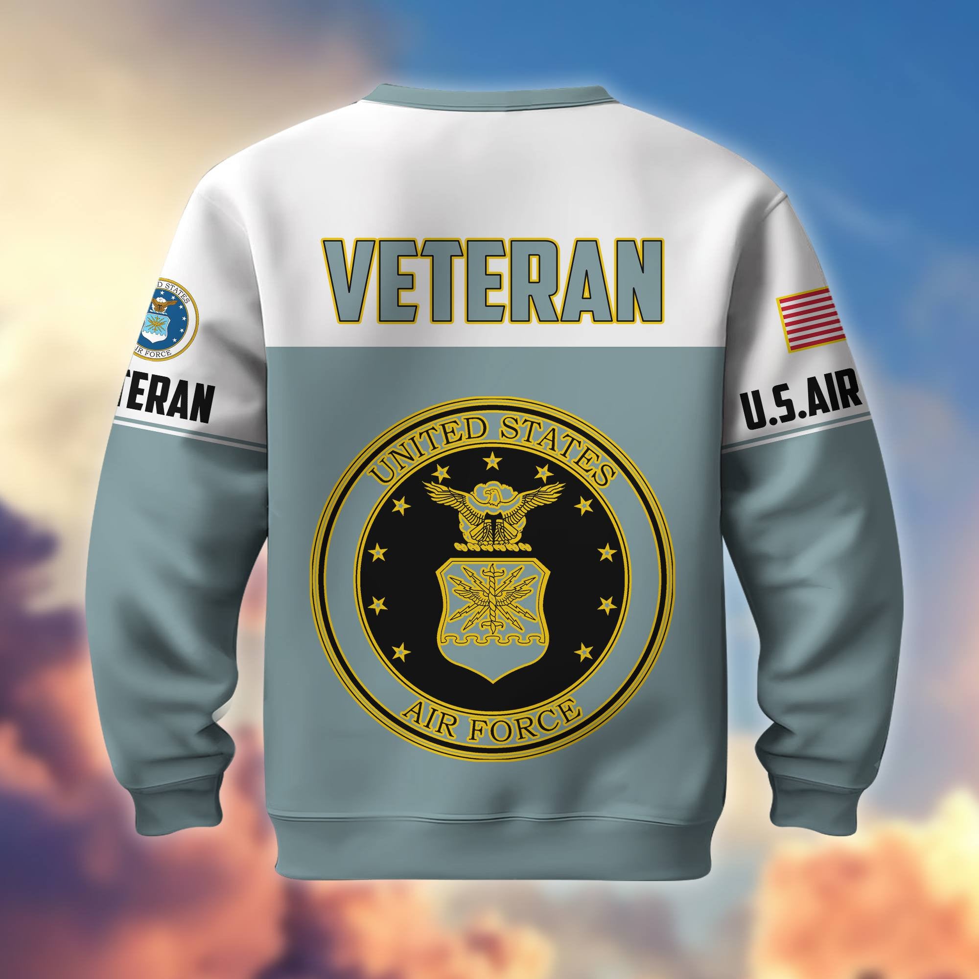 Premium US Veterans Sweatshirt BPHN130112, Gifts For US Veterans, Gifts On Father's Day, Armed Force Day, Independence Day, Veterans Day.