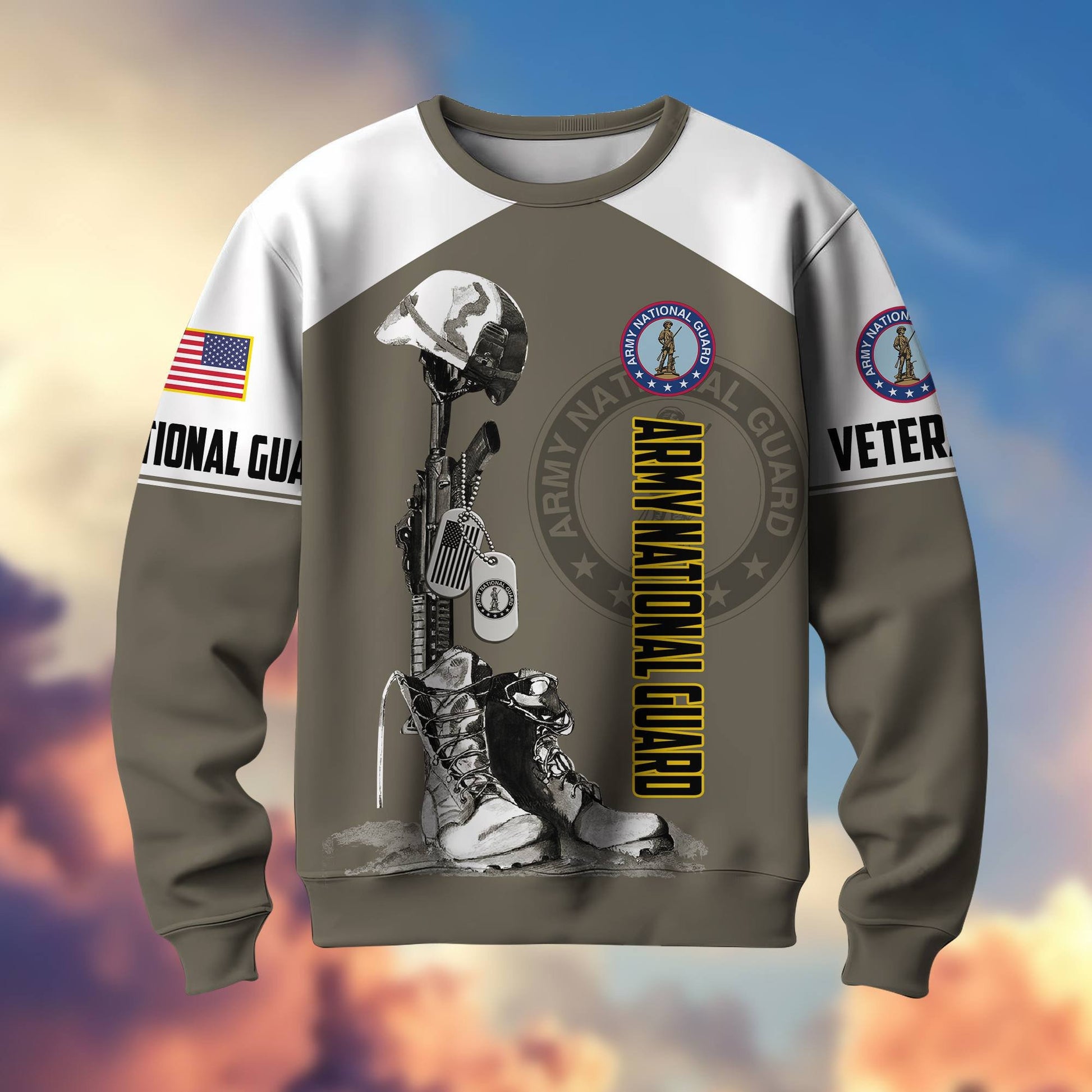 Premium US Veterans Sweatshirt BPHN130112, Gifts For US Veterans, Gifts On Father's Day, Armed Force Day, Independence Day, Veterans Day.