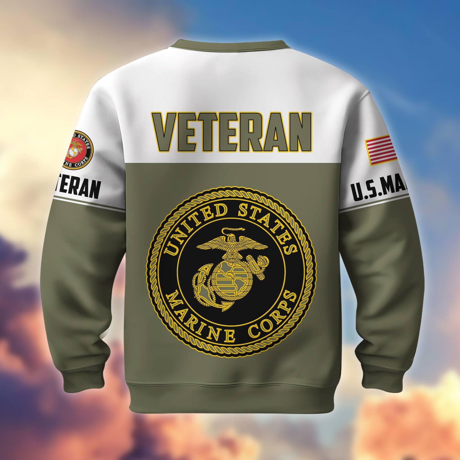 Premium US Veterans Sweatshirt BPHN130112, Gifts For US Veterans, Gifts On Father's Day, Armed Force Day, Independence Day, Veterans Day.
