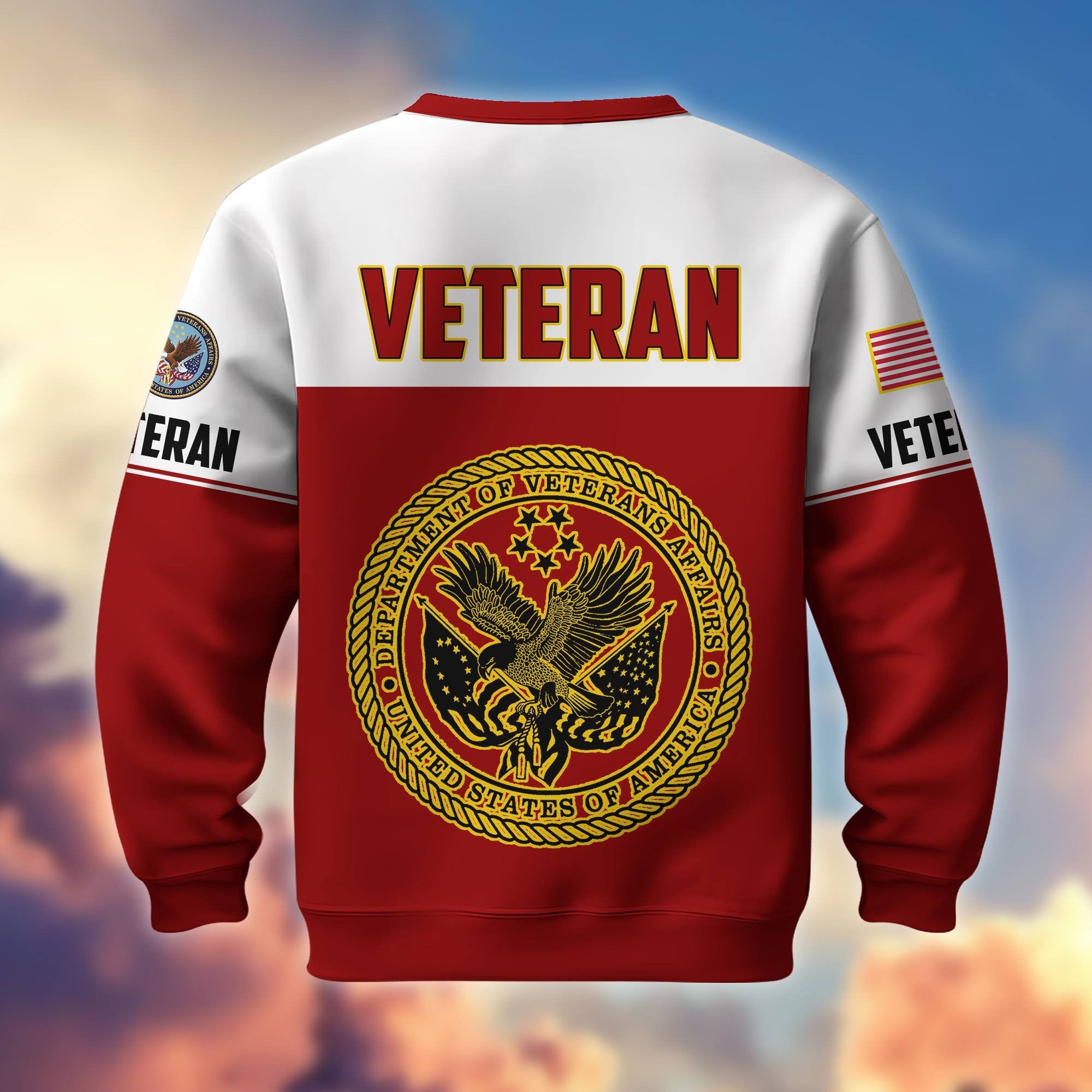 Premium US Veterans Sweatshirt BPHN130112, Gifts For US Veterans, Gifts On Father's Day, Armed Force Day, Independence Day, Veterans Day.