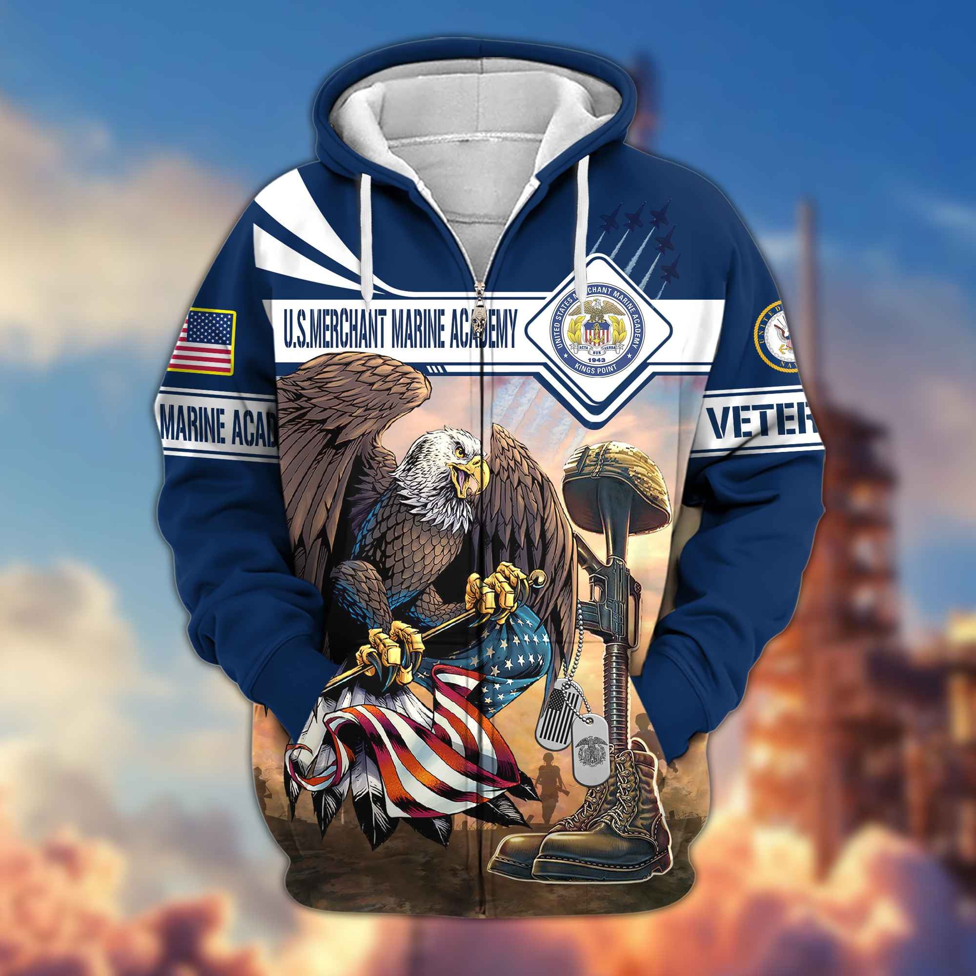 Premium United States Merchant Marine Academy Zip Hoodie BPVC060210