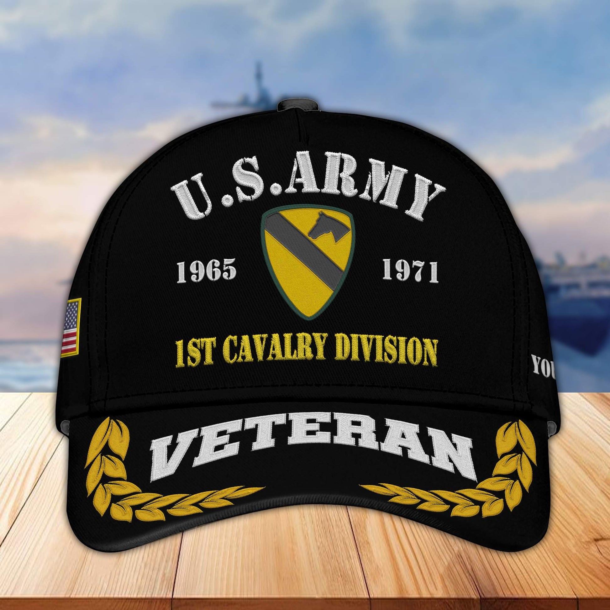 Premium Custom US Army Embroidered Cap VPVC301701, Hat for Army Veteran, Gifts For Dad, Gifts On Father's Day, Independence Day, Veterans Day.