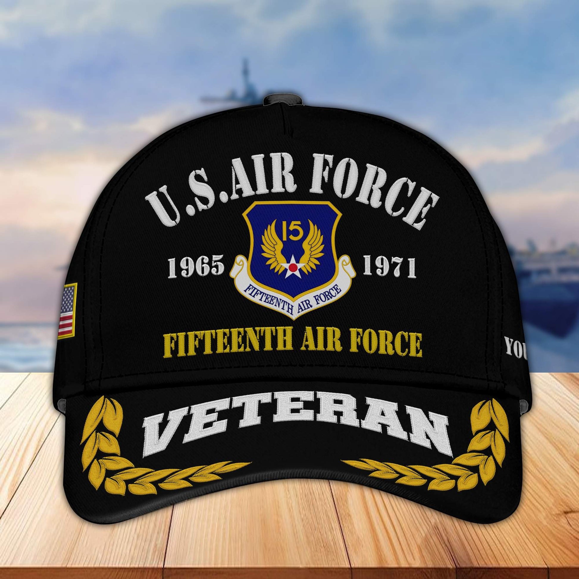 Premium Custom USAF Embroidered Cap VPVC301704, Hat for Air Force Veteran, Gifts For Dad, Gifts On Father's Day, Independence Day, Veterans Day.