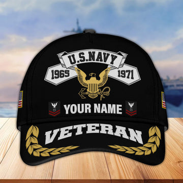 Premium Custom US Navy Embroidered Cap VPVC302202, Cap for Navy Veteran, Gifts For Dad, Gifts On Father's Day, Independence Day, Veterans Day.