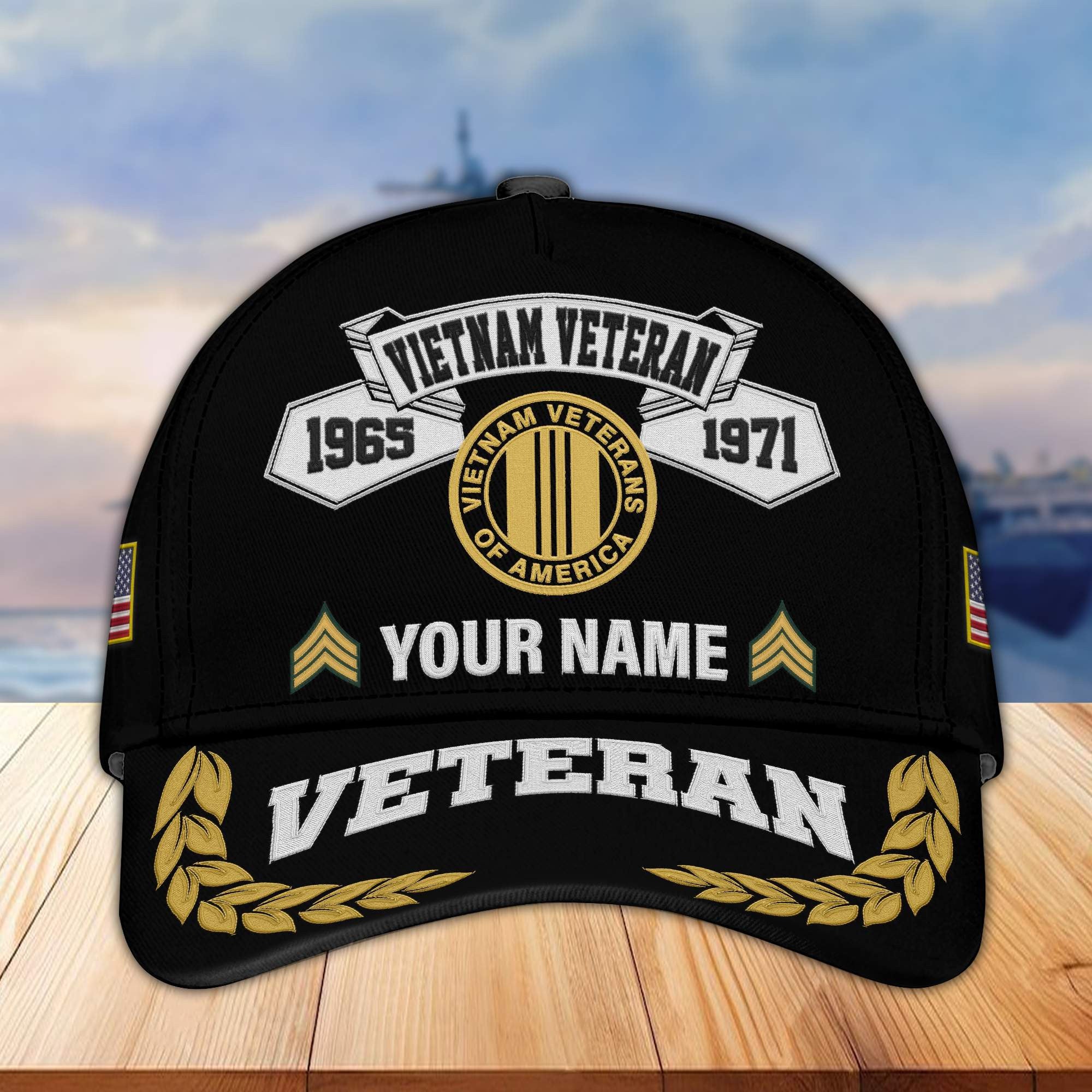 Premium Custom Vietnam Veteran Embroidered Cap VPVC302206, Cap for Vietnam Veteran, Gifts For Dad, Gifts On Father's Day, Independence Day, Veterans Day.