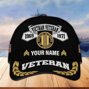 Premium Custom Vietnam Veteran Embroidered Cap VPVC302206, Cap for Vietnam Veteran, Gifts For Dad, Gifts On Father's Day, Independence Day, Veterans Day.