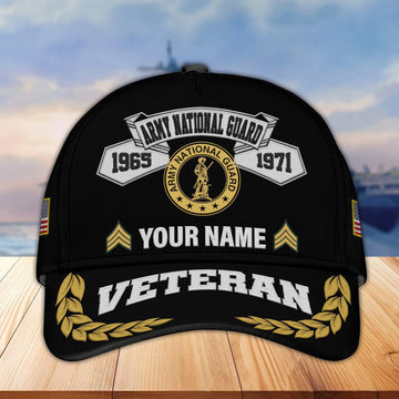 Premium Custom Army National Guard Veteran Embroidered Cap VPVC302208, Cap for Army National Guard Veteran, Gifts For Dad, Gifts On Father's Day, Independence Day, Veterans Day.
