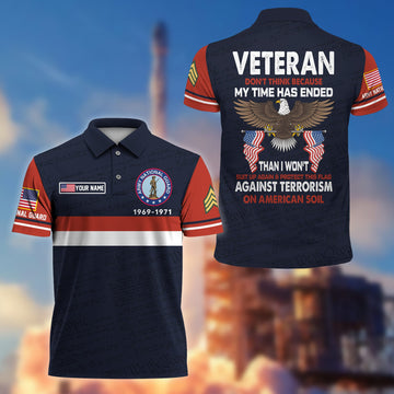 Premium Army National Guard Veteran Polo Shirt VPVC205208, Custom Name, Rank, Year, Gifts for Army National Guard Veteran, Gifts For Dad, Gifts On Father's Day, Independence Day, Veterans Day.