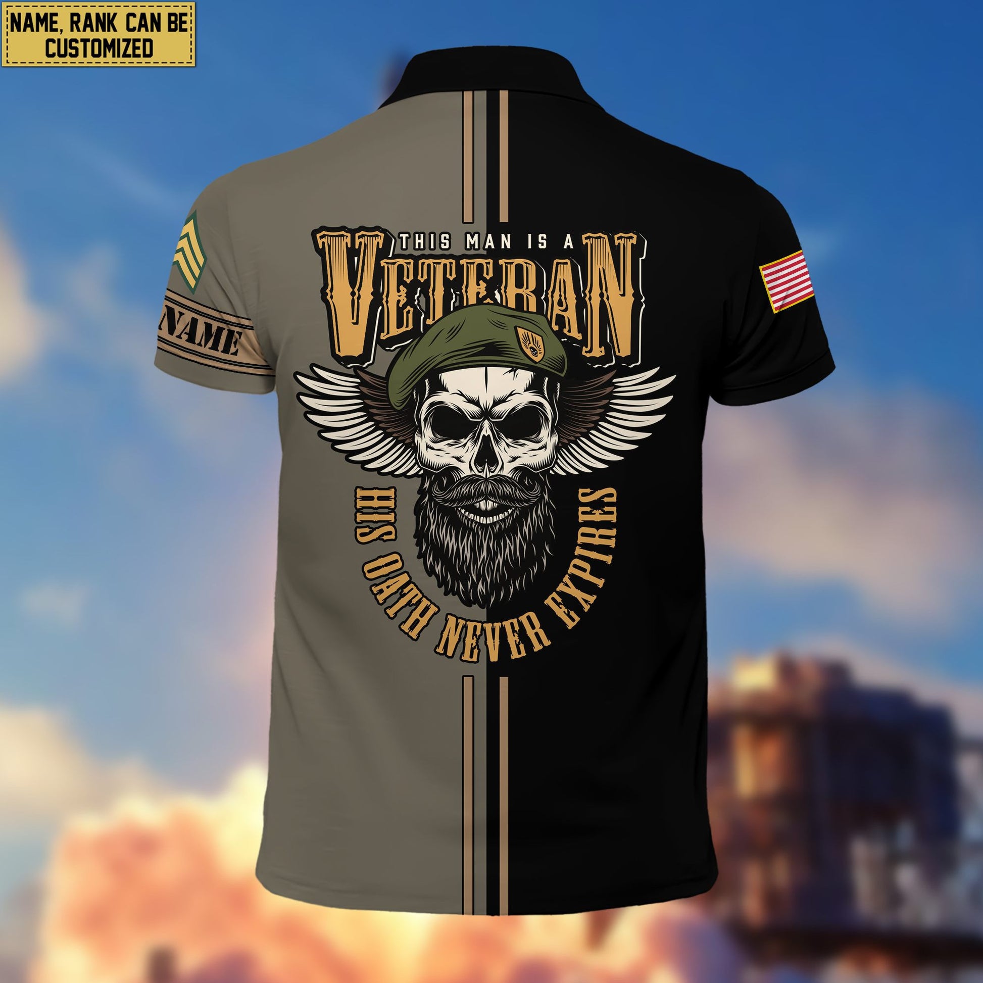 Premium Custom Army National Guard Veteran Polo Shirt VPVC205608, Gifts for Army National Guard Veteran, Gifts For Dad, Gifts On Father's Day, Independence Day, Veterans Day.