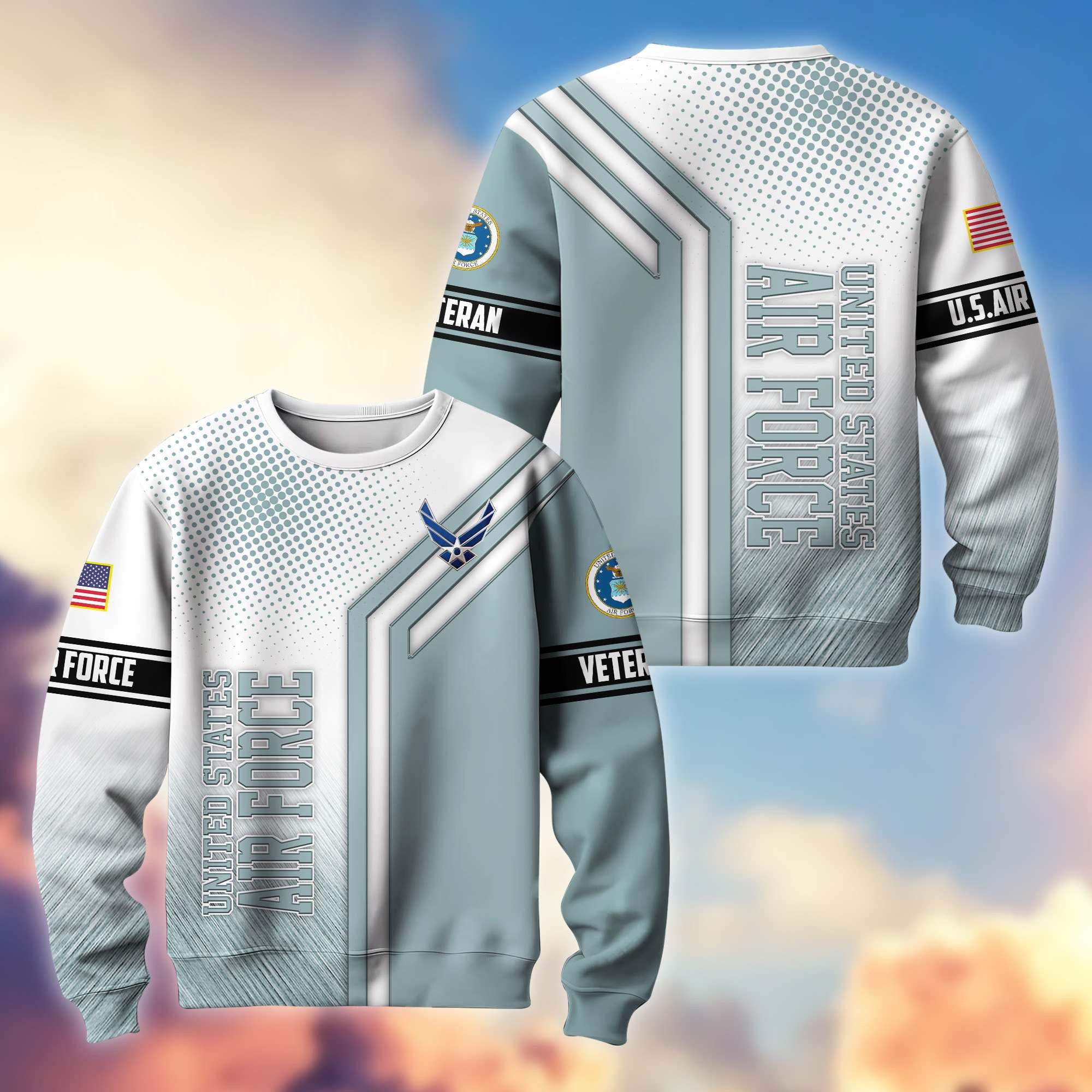 Premium US Veterans Sweatshirt APHN101211, Gifts For US Veterans, Gifts On Father's Day, Armed Forces Day, Independence Day, Veterans Day.