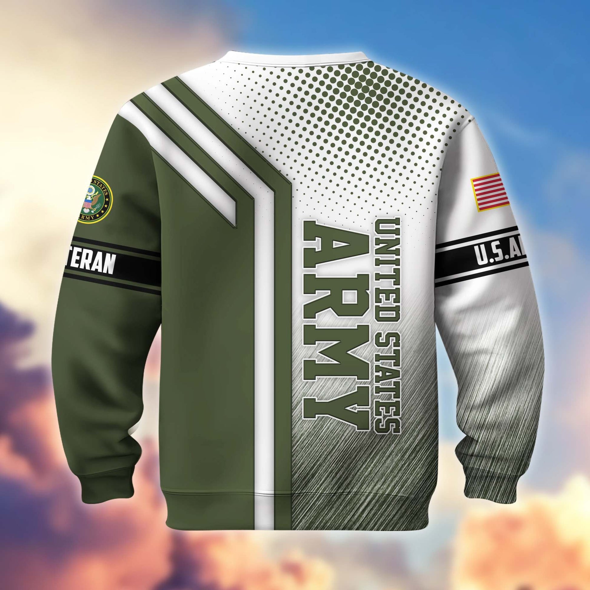 Premium US Veterans Sweatshirt APHN101211, Gifts For US Veterans, Gifts On Father's Day, Armed Forces Day, Independence Day, Veterans Day.