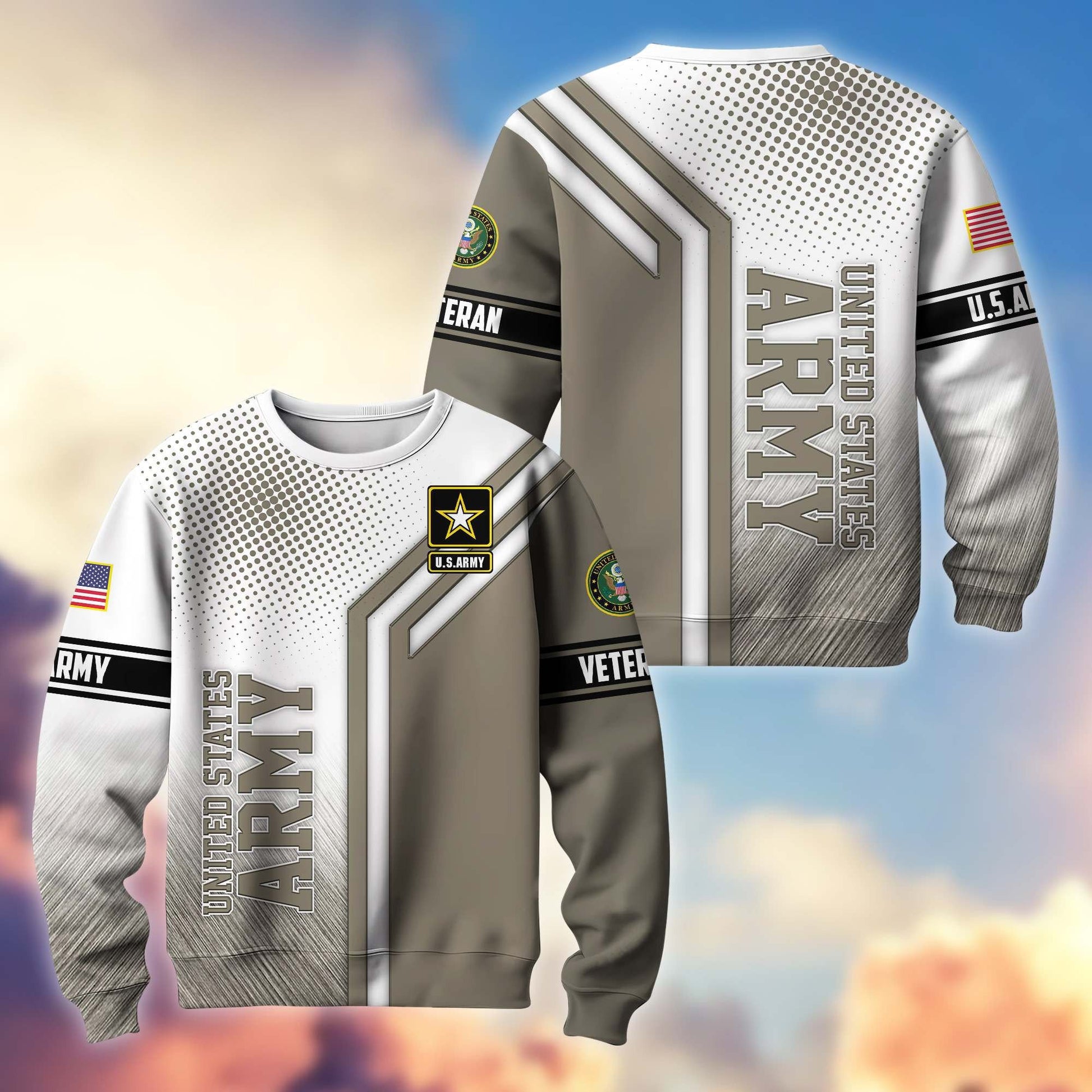 Premium US Veterans Sweatshirt APHN101211, Gifts For US Veterans, Gifts On Father's Day, Armed Forces Day, Independence Day, Veterans Day.