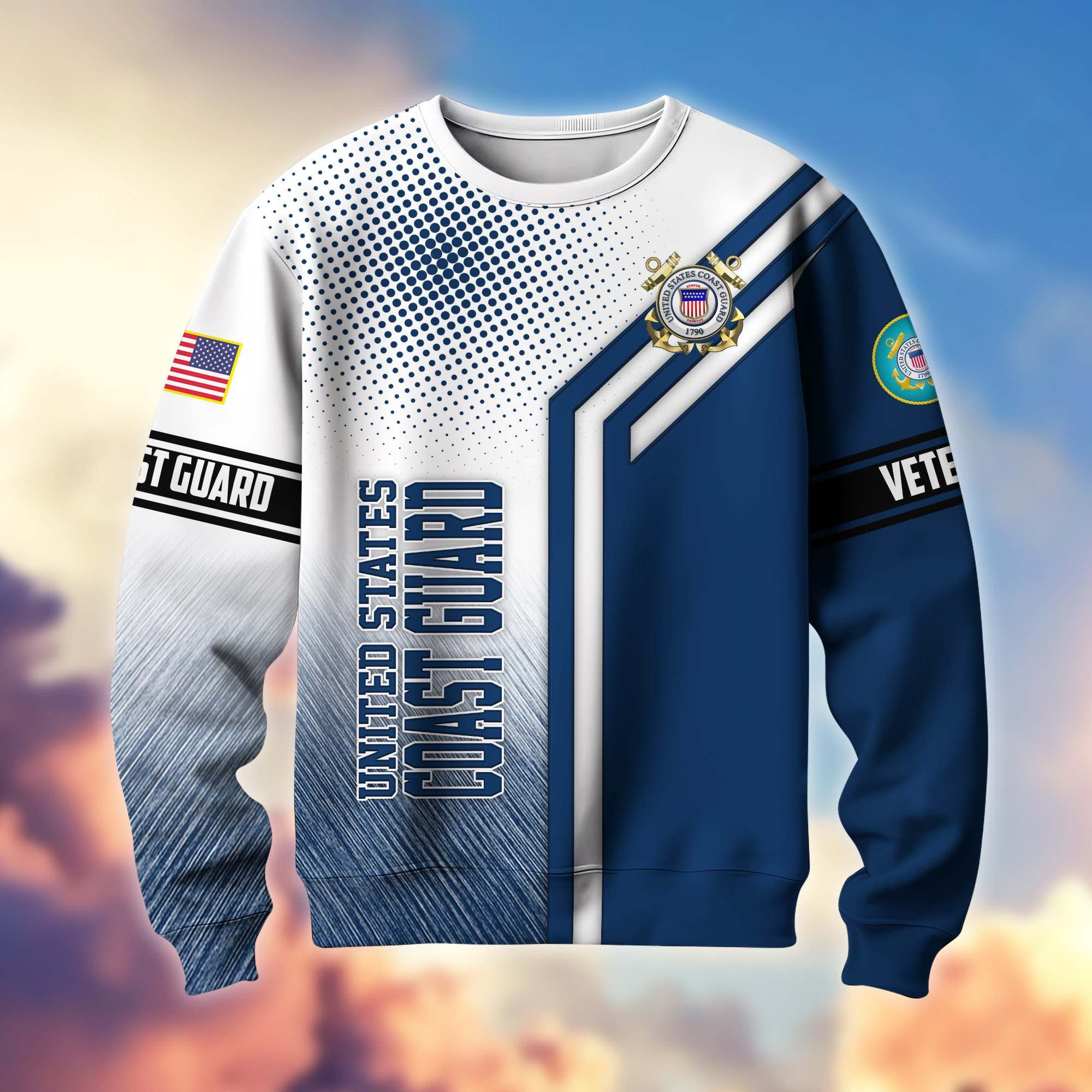 Premium US Veterans Sweatshirt APHN101211, Gifts For US Veterans, Gifts On Father's Day, Armed Forces Day, Independence Day, Veterans Day.
