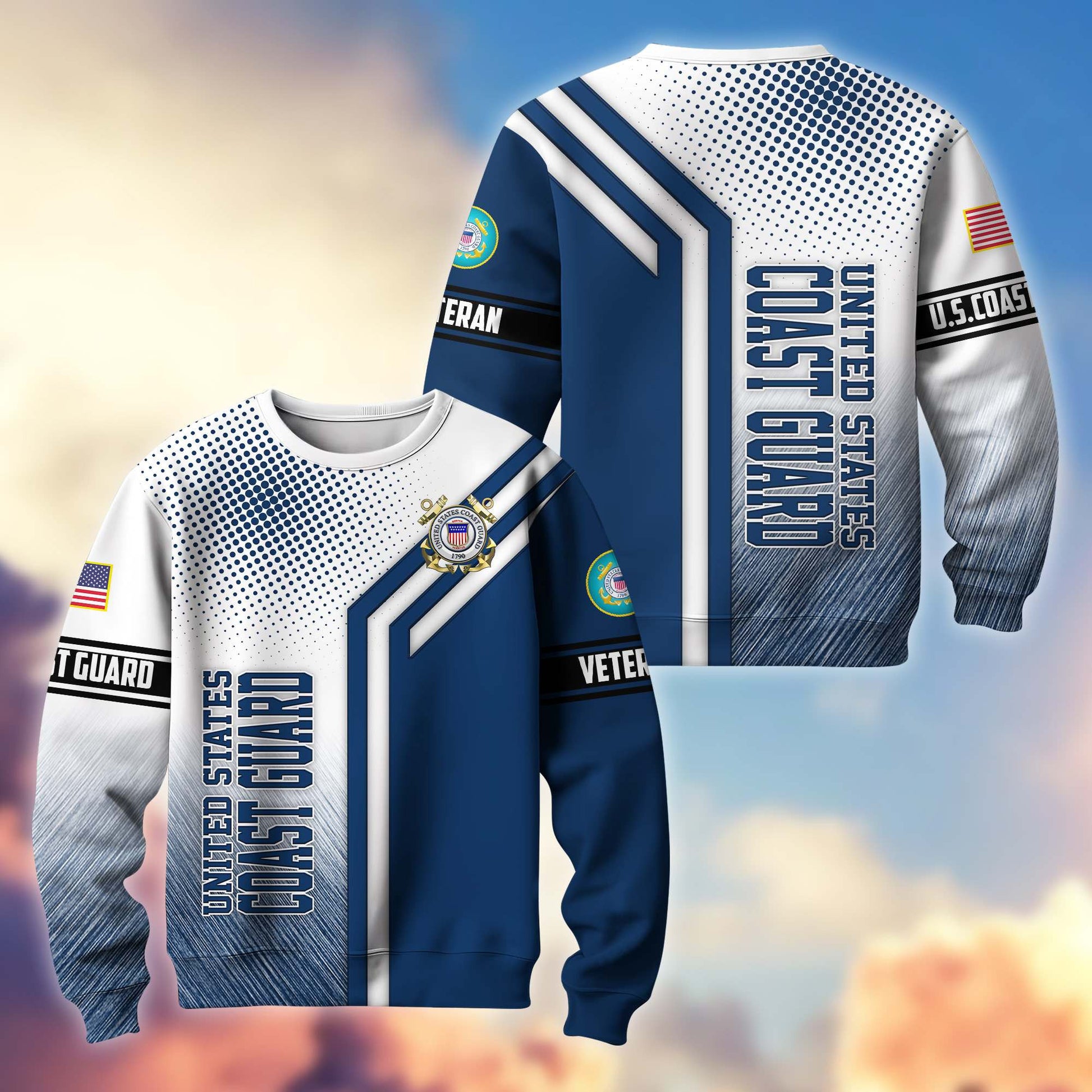 Premium US Veterans Sweatshirt APHN101211, Gifts For US Veterans, Gifts On Father's Day, Armed Forces Day, Independence Day, Veterans Day.