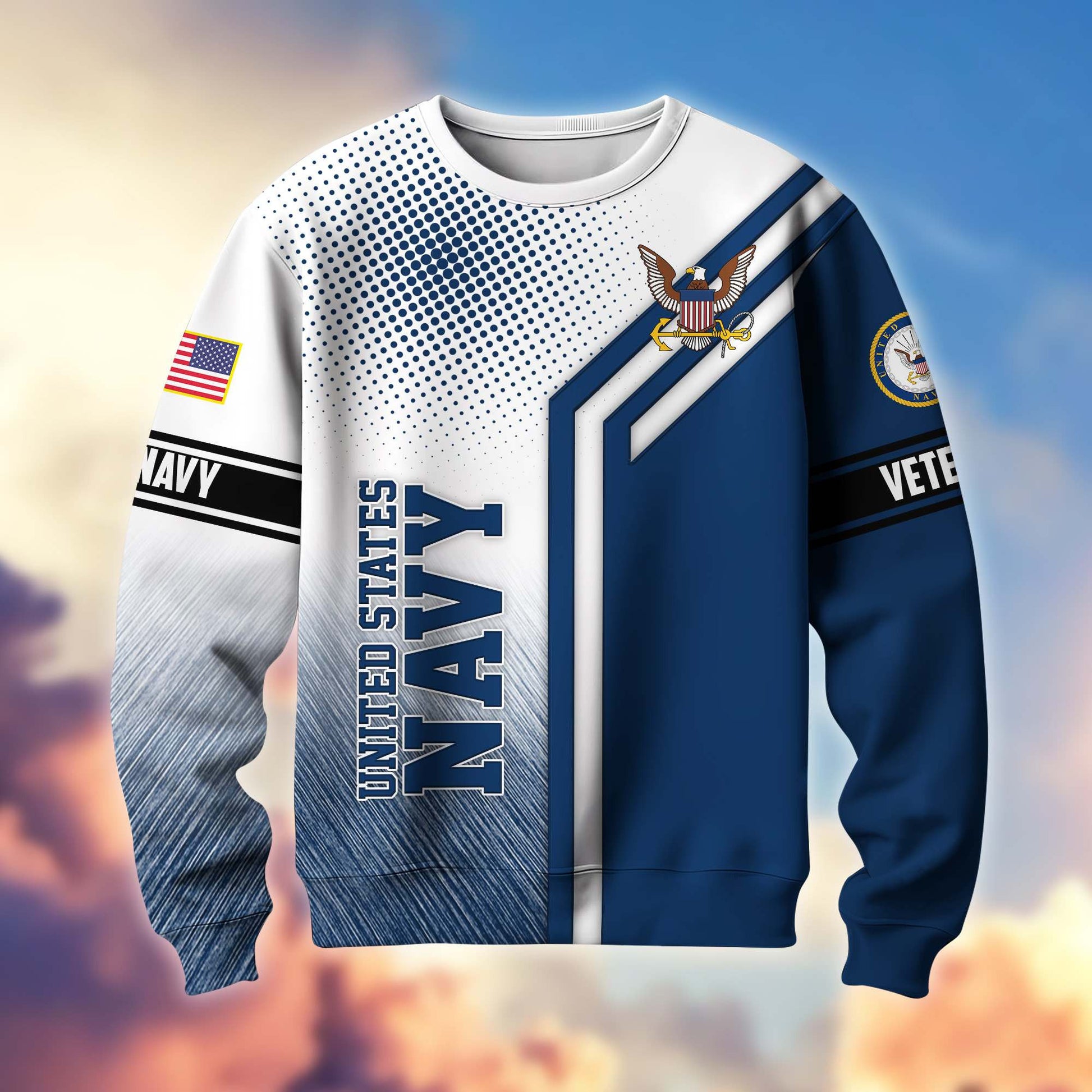 Premium US Veterans Sweatshirt APHN101211, Gifts For US Veterans, Gifts On Father's Day, Armed Forces Day, Independence Day, Veterans Day.