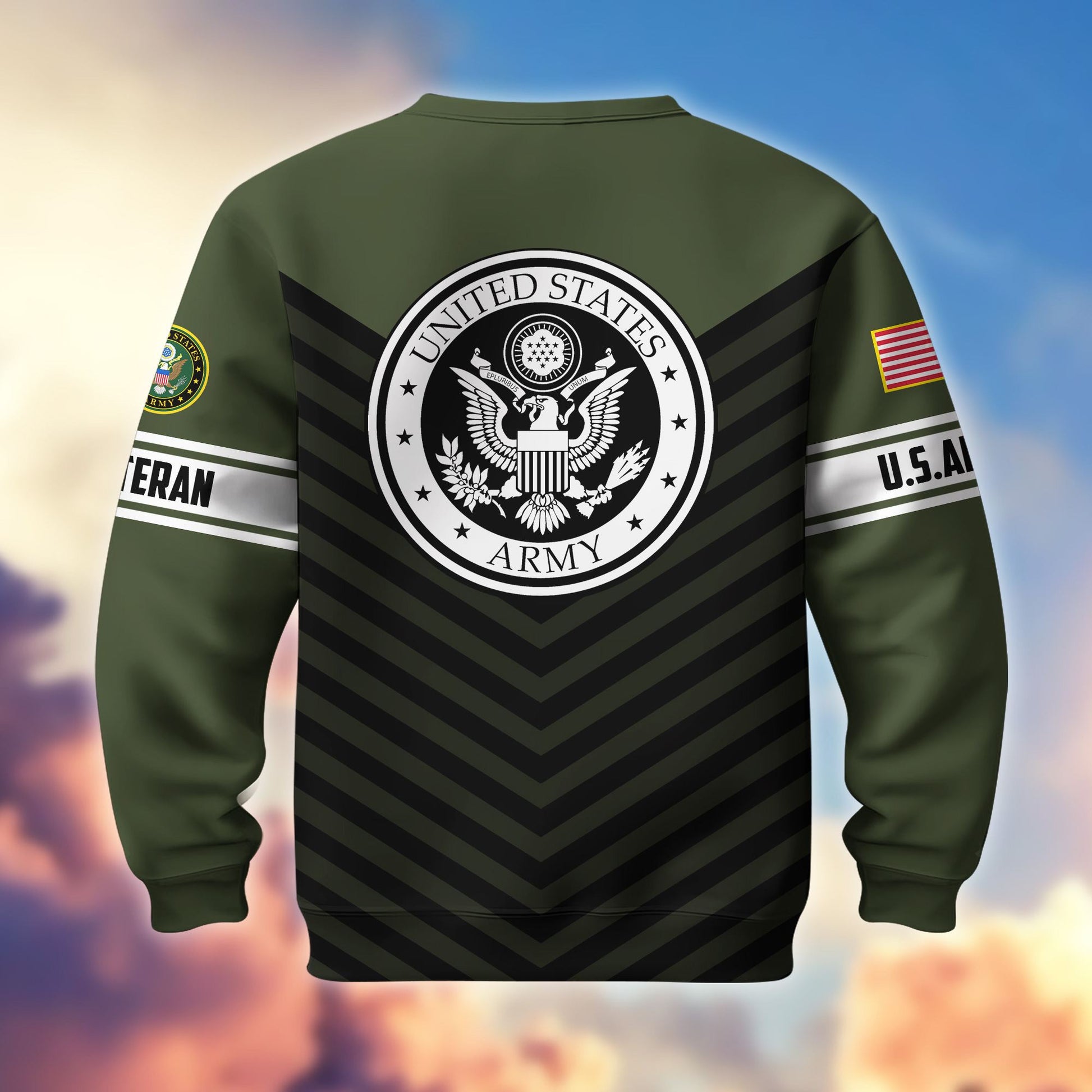 Premium US Veterans Sweatshirt BPHN170112, We Owe Our Veterans Everything, Gifts For US Veterans, Gifts On Father's Day, Memorial Day, Independence Day, Veterans Day.