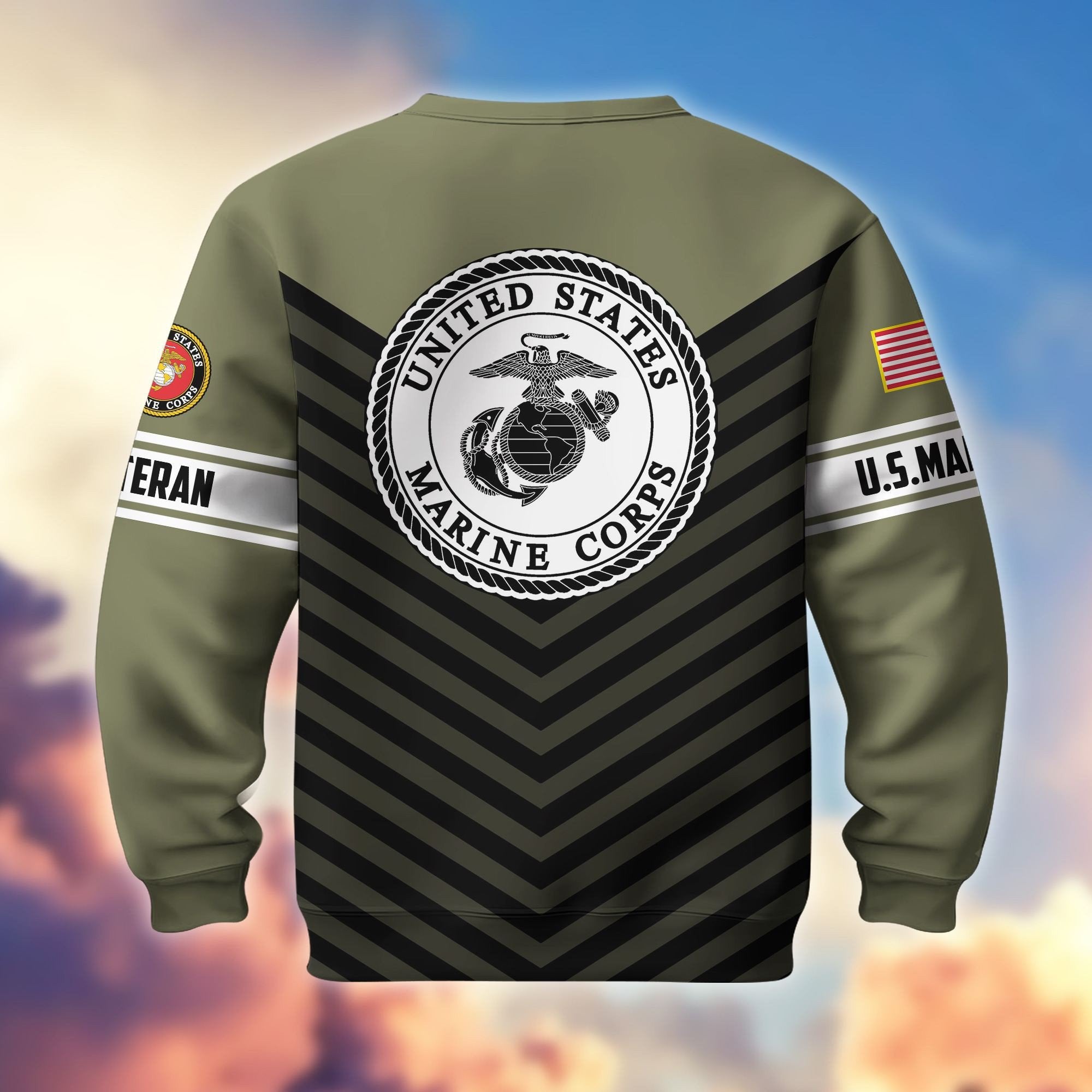 Premium US Veterans Sweatshirt BPHN170112, We Owe Our Veterans Everything, Gifts For US Veterans, Gifts On Father's Day, Memorial Day, Independence Day, Veterans Day.