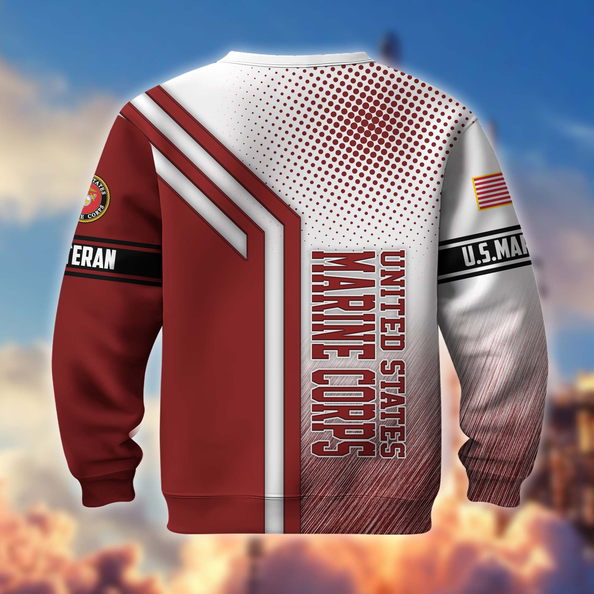 Premium US Veterans Sweatshirt APHN101211, Gifts For US Veterans, Gifts On Father's Day, Armed Forces Day, Independence Day, Veterans Day.