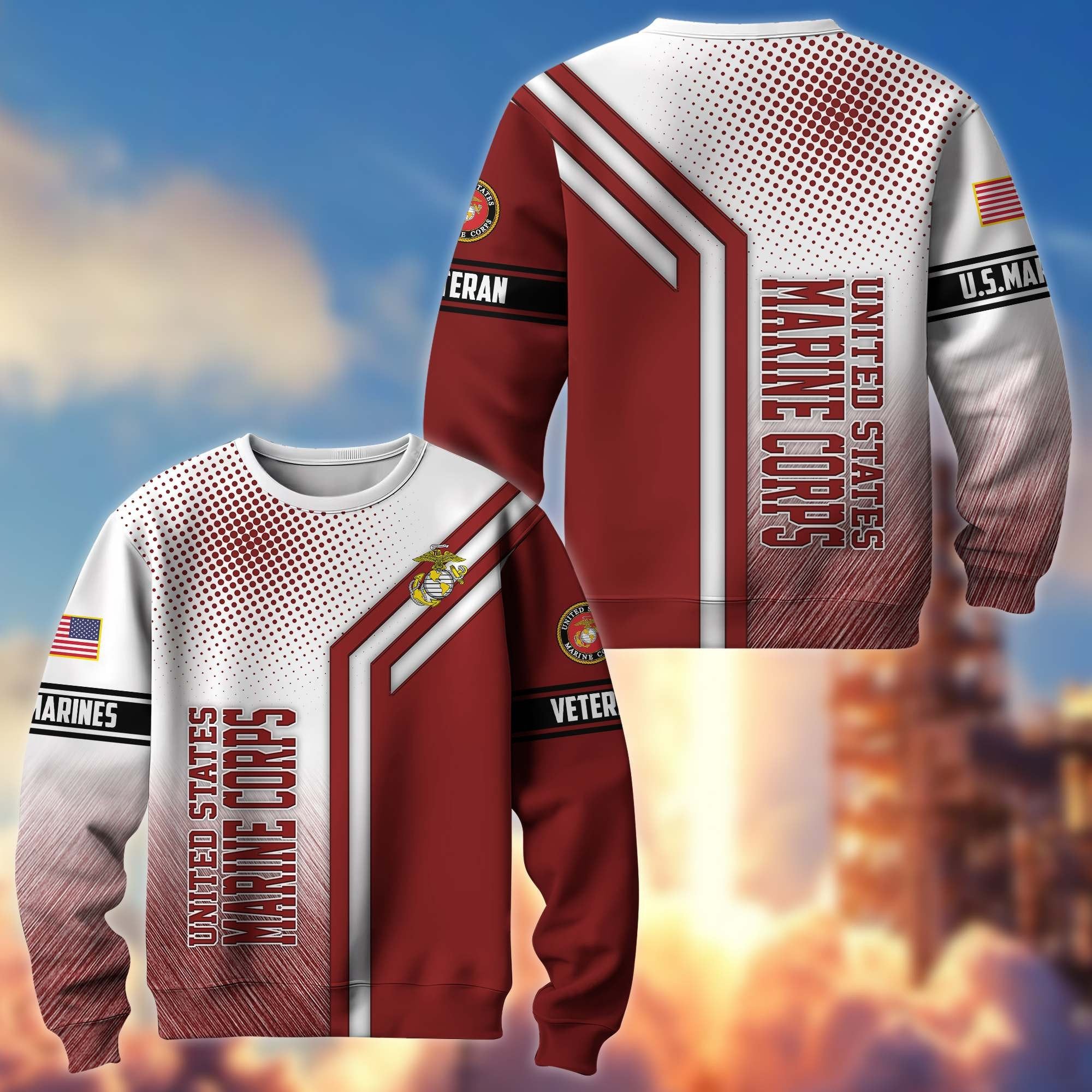 Premium US Veterans Sweatshirt APHN101211, Gifts For US Veterans, Gifts On Father's Day, Armed Forces Day, Independence Day, Veterans Day.