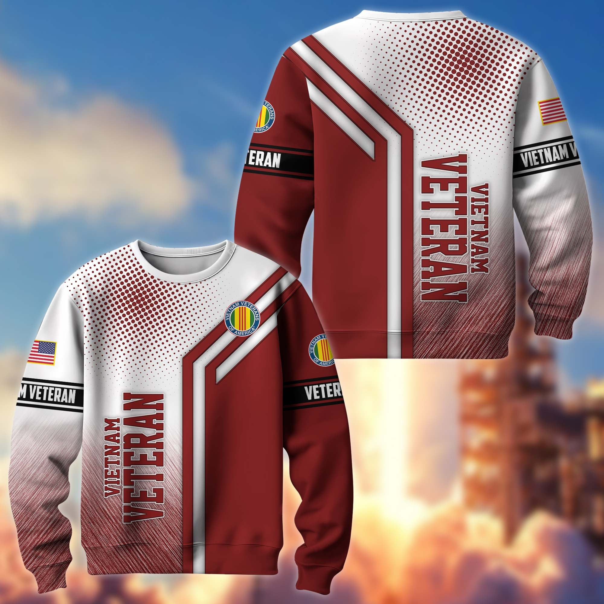 Premium US Veterans Sweatshirt APHN101211, Gifts For US Veterans, Gifts On Father's Day, Armed Forces Day, Independence Day, Veterans Day.