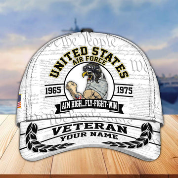 Premium USAF Veteran Custom Cap VPVC005604, Gifts For Air Force Veteran, Best Gifts On Independence Day, Veterans Day.