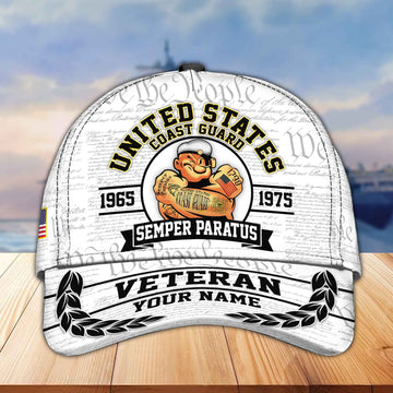 Premium USCG Veteran Custom Cap VPVC005605, Gifts For Coast Guard Veteran, Best Gifts On Independence Day, Veterans Day.