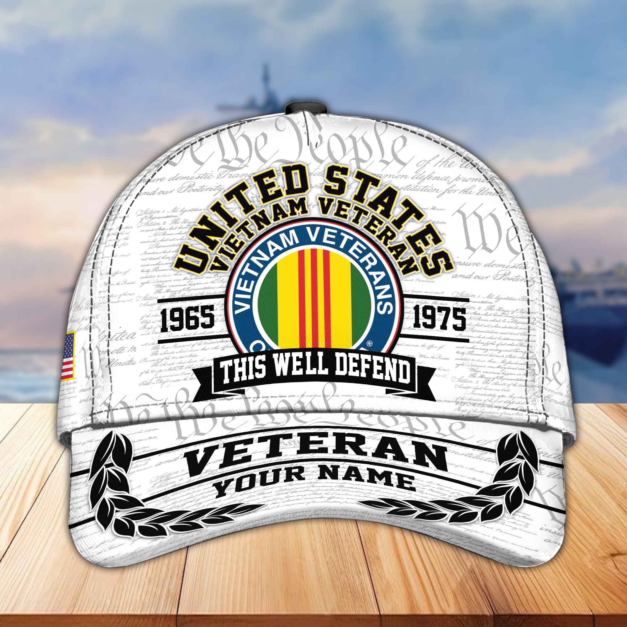 Premium Vietnam Veteran Custom Cap VPVC005606, Gifts For Vietnam Veteran, Best Gifts On Independence Day, Veterans Day.