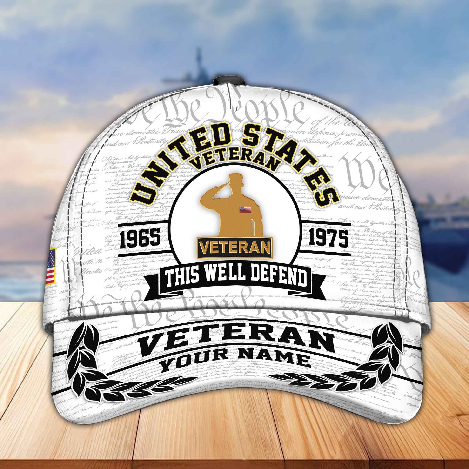 Premium US Veteran Custom Cap VPVC005607, Gifts For US Veteran, Best Gifts On Independence Day, Veterans Day.