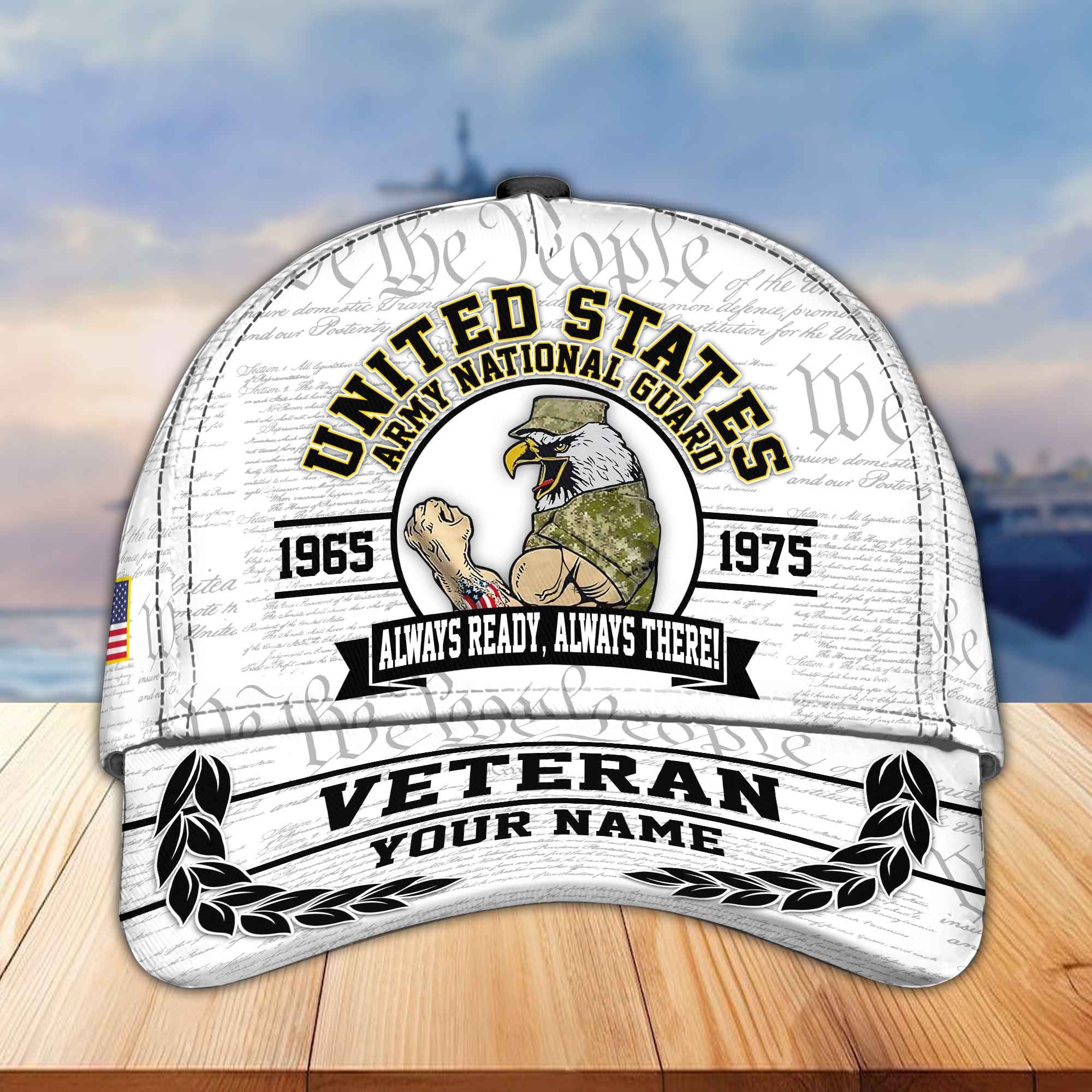 Premium Army National Guard Veteran Custom Cap VPVC005608, Gifts For Army National Guard Veteran, Best Gifts On Independence Day, Veterans Day.