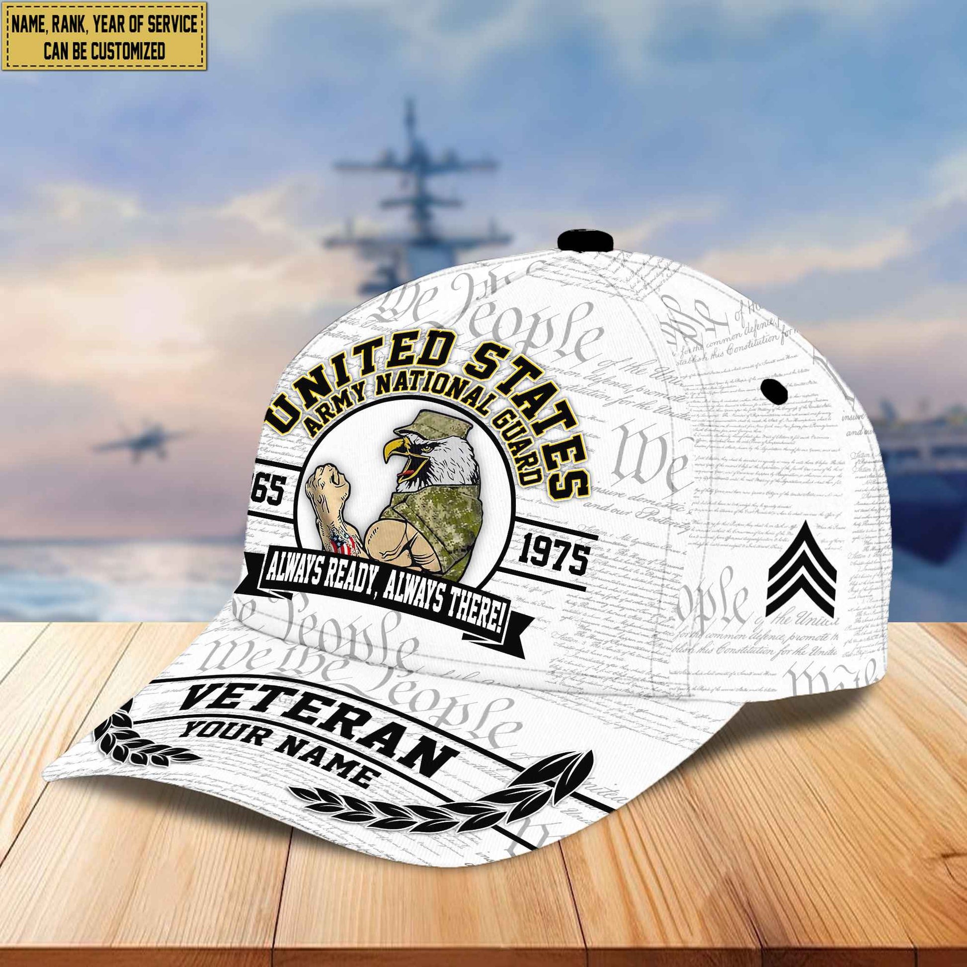 Premium Army National Guard Veteran Custom Cap VPVC005608, Gifts For Army National Guard Veteran, Best Gifts On Independence Day, Veterans Day.