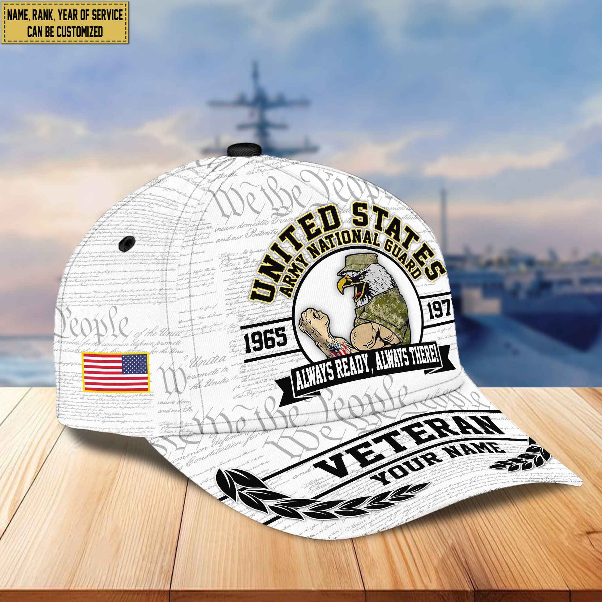 Premium Army National Guard Veteran Custom Cap VPVC005608, Gifts For Army National Guard Veteran, Best Gifts On Independence Day, Veterans Day.