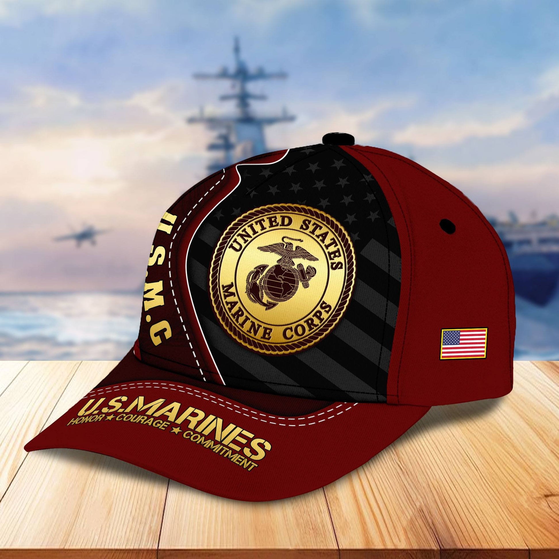 Premium US Veterans Cap BPHN040211, Gifts For US Veterans, Gifts On Father's Day, Armed Forces Day, Independence Day, Veterans Day.