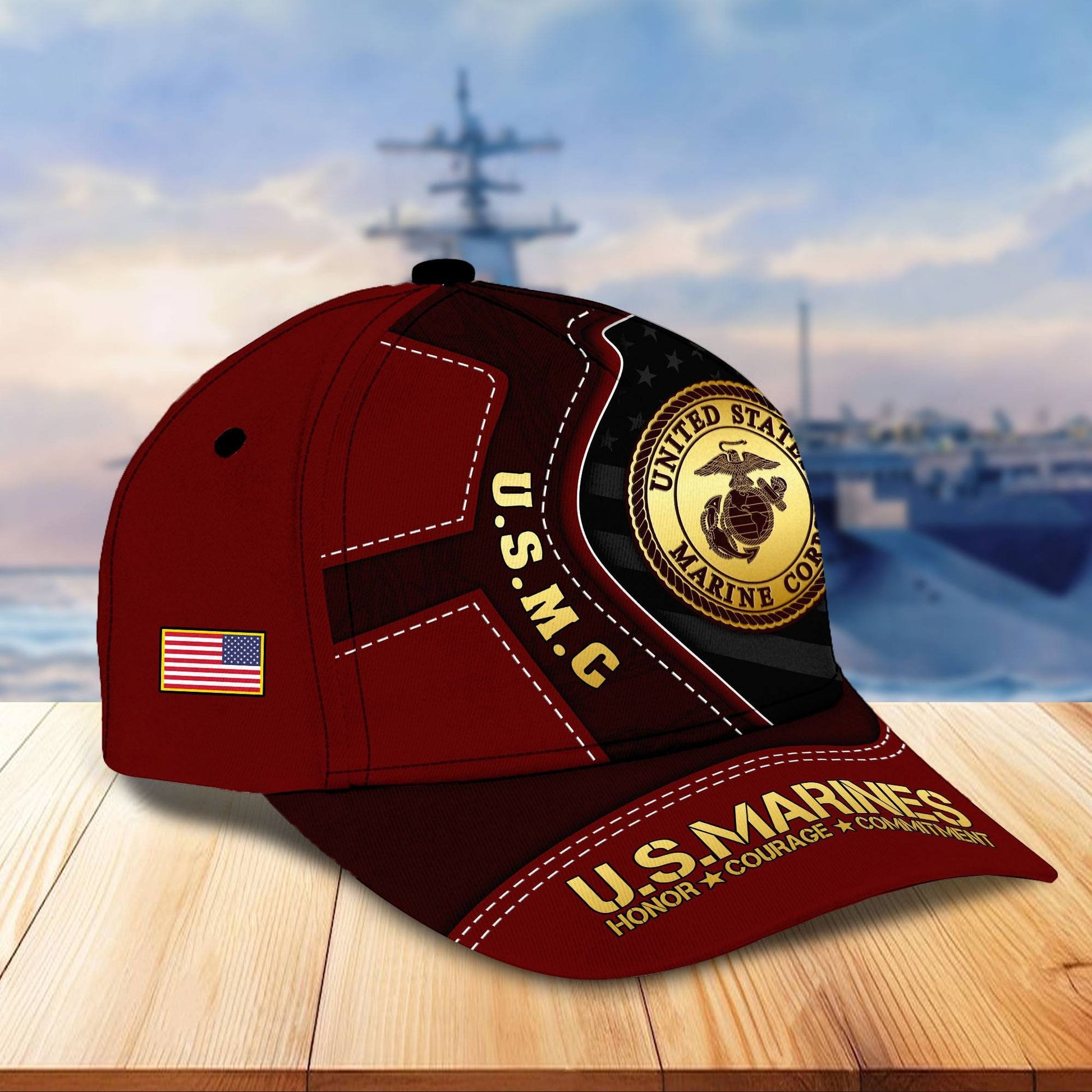 Premium US Veterans Cap BPHN040211, Gifts For US Veterans, Gifts On Father's Day, Armed Forces Day, Independence Day, Veterans Day.