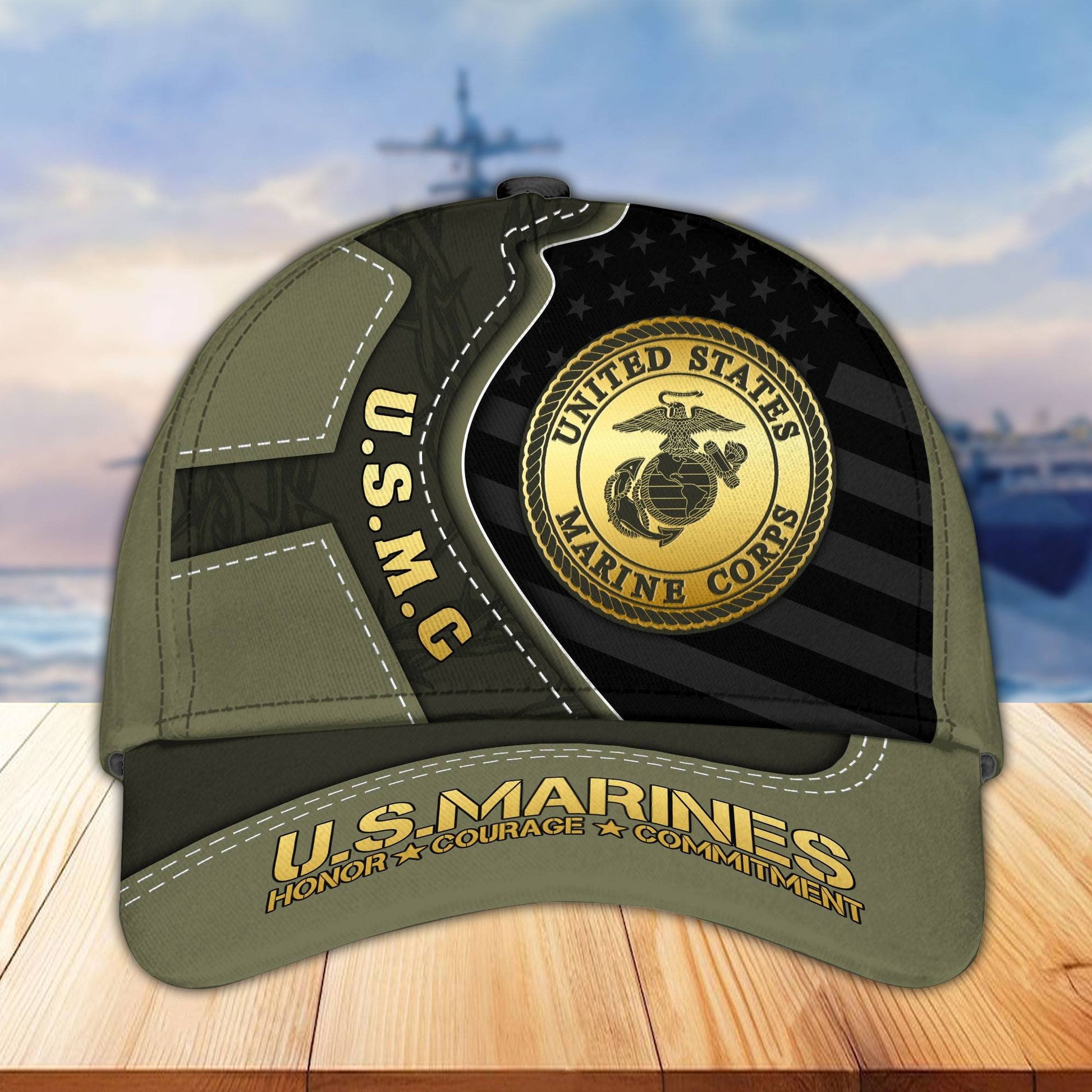 Premium US Veterans Cap BPHN040211, Gifts For US Veterans, Gifts On Father's Day, Armed Forces Day, Independence Day, Veterans Day.