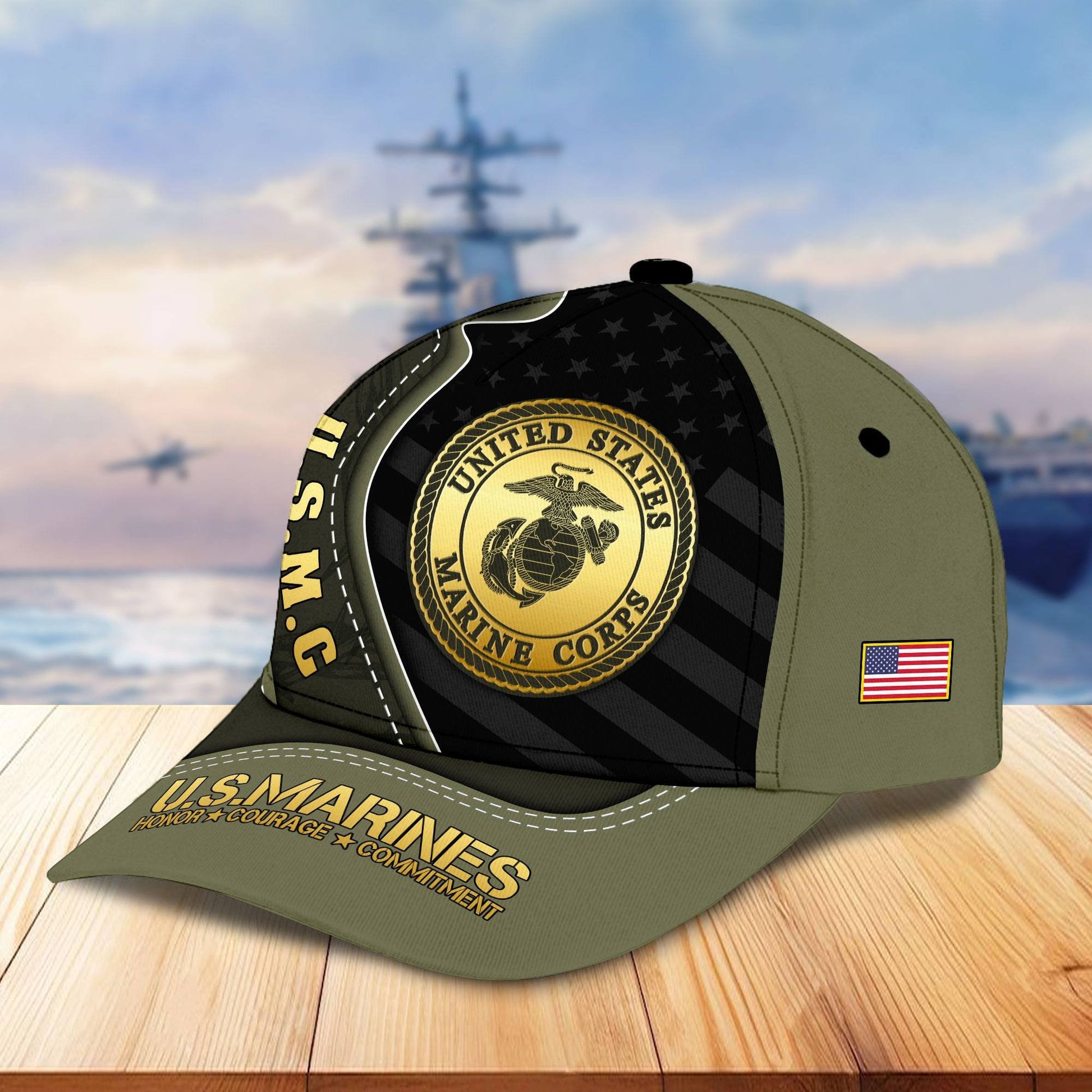 Premium US Veterans Cap BPHN040211, Gifts For US Veterans, Gifts On Father's Day, Armed Forces Day, Independence Day, Veterans Day.