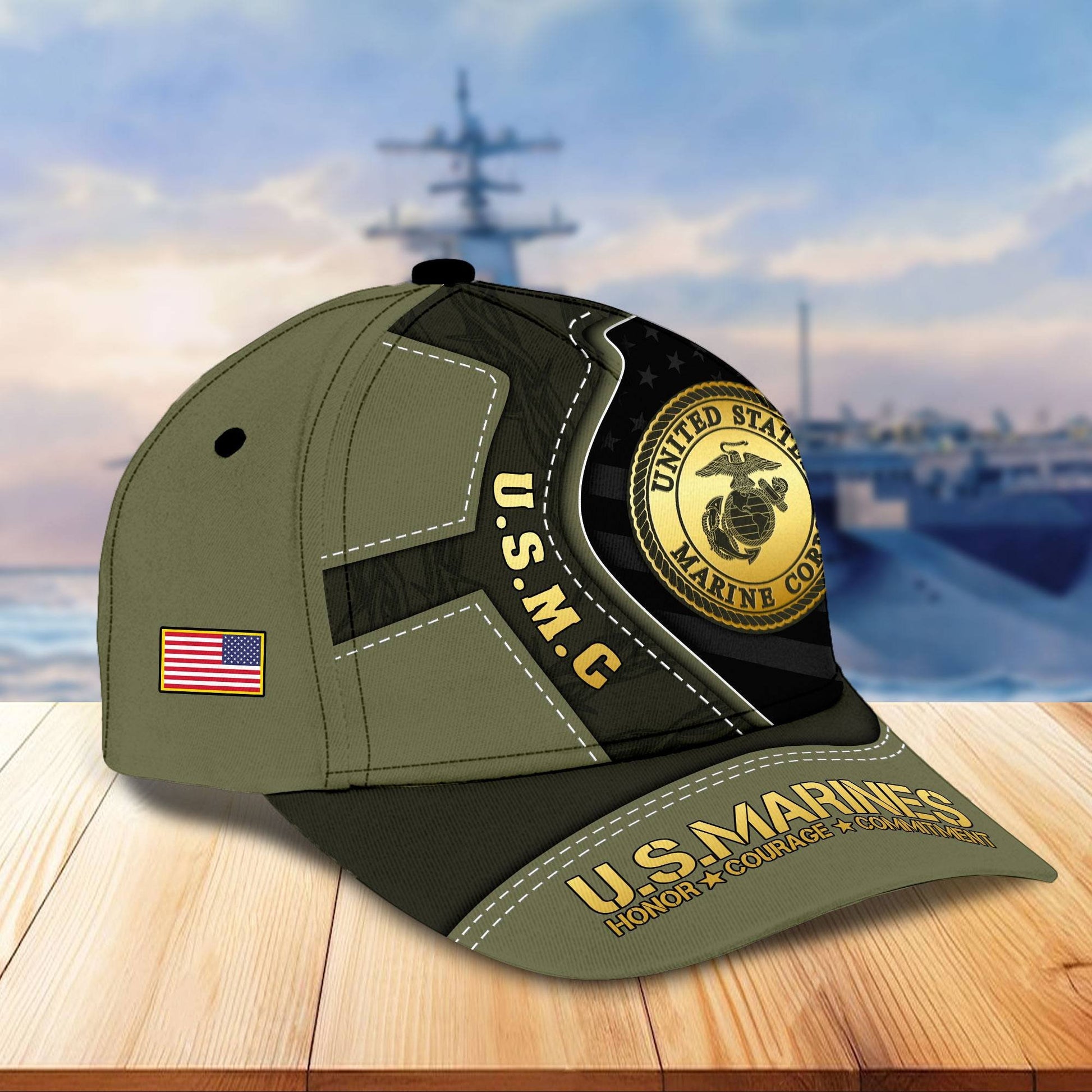 Premium US Veterans Cap BPHN040211, Gifts For US Veterans, Gifts On Father's Day, Armed Forces Day, Independence Day, Veterans Day.