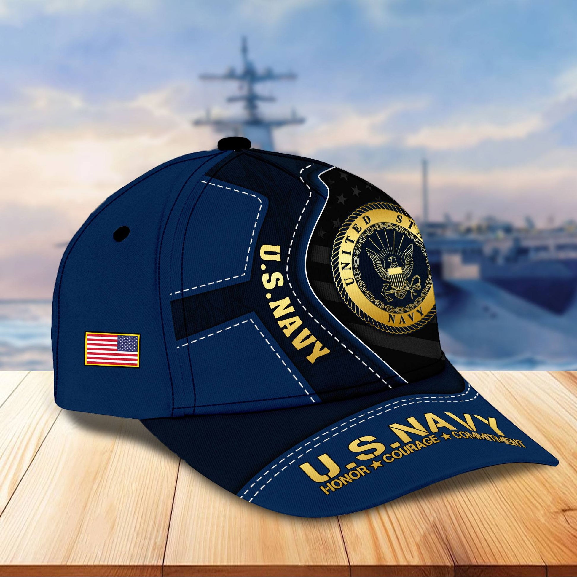 Premium US Veterans Cap BPHN040211, Gifts For US Veterans, Gifts On Father's Day, Armed Forces Day, Independence Day, Veterans Day.