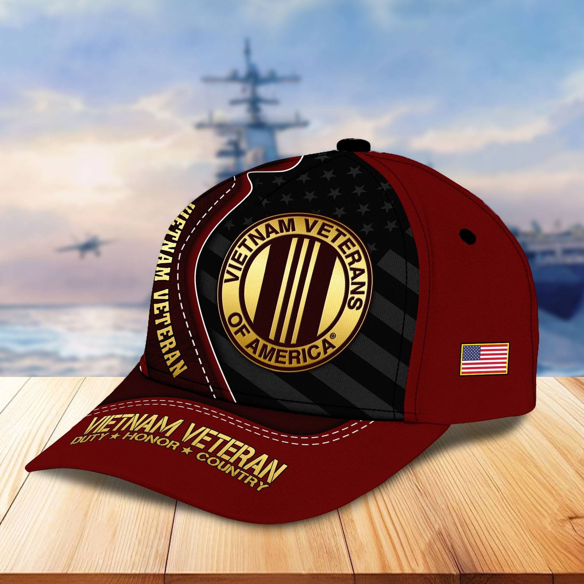 Premium US Veterans Cap BPHN040211, Gifts For US Veterans, Gifts On Father's Day, Armed Forces Day, Independence Day, Veterans Day.