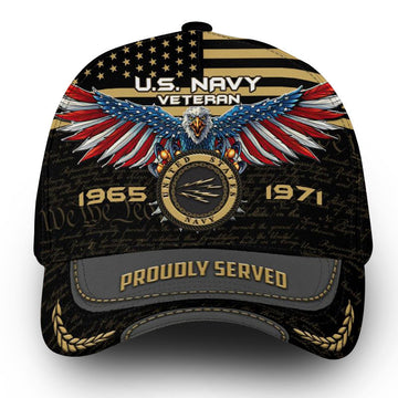 Premium Custom Name, Rank, Year, US Navy Cap VPVC000119, Gifts For Navy Veteran, Best Gifts On Father's Day, Independence Day, Veterans Day.