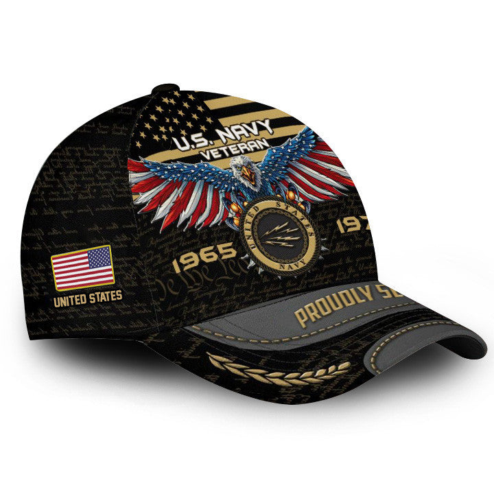 Premium Custom Name, Rank, Year, US Navy Cap VPVC000119, Gifts For Navy Veteran, Best Gifts On Father's Day, Independence Day, Veterans Day.