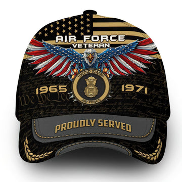 Premium Custom USAF Cap VPVC000121, Gifts For Air Force Veteran, Best Gifts On Father's Day, Independence Day, Veterans Day.