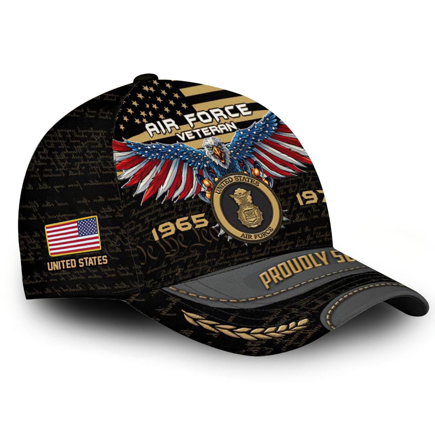 Premium Custom USAF Cap VPVC000121, Gifts For Air Force Veteran, Best Gifts On Father's Day, Independence Day, Veterans Day.