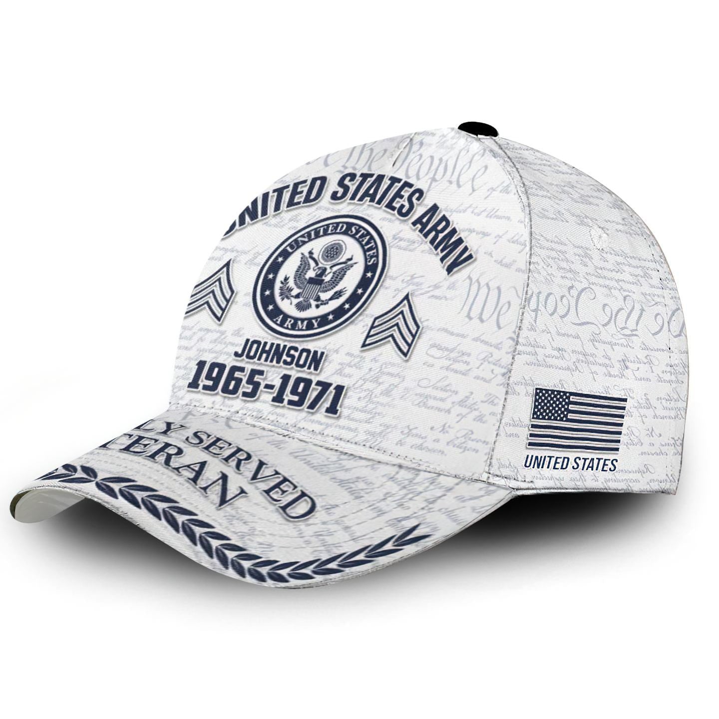 Premium Custom Name, Rank, US Army Cap VPVC000123, Gifts For Army Veteran, Gifts For Dad, For Husband, Best Gifts On Father's Day, Independence Day, Veterans Day.