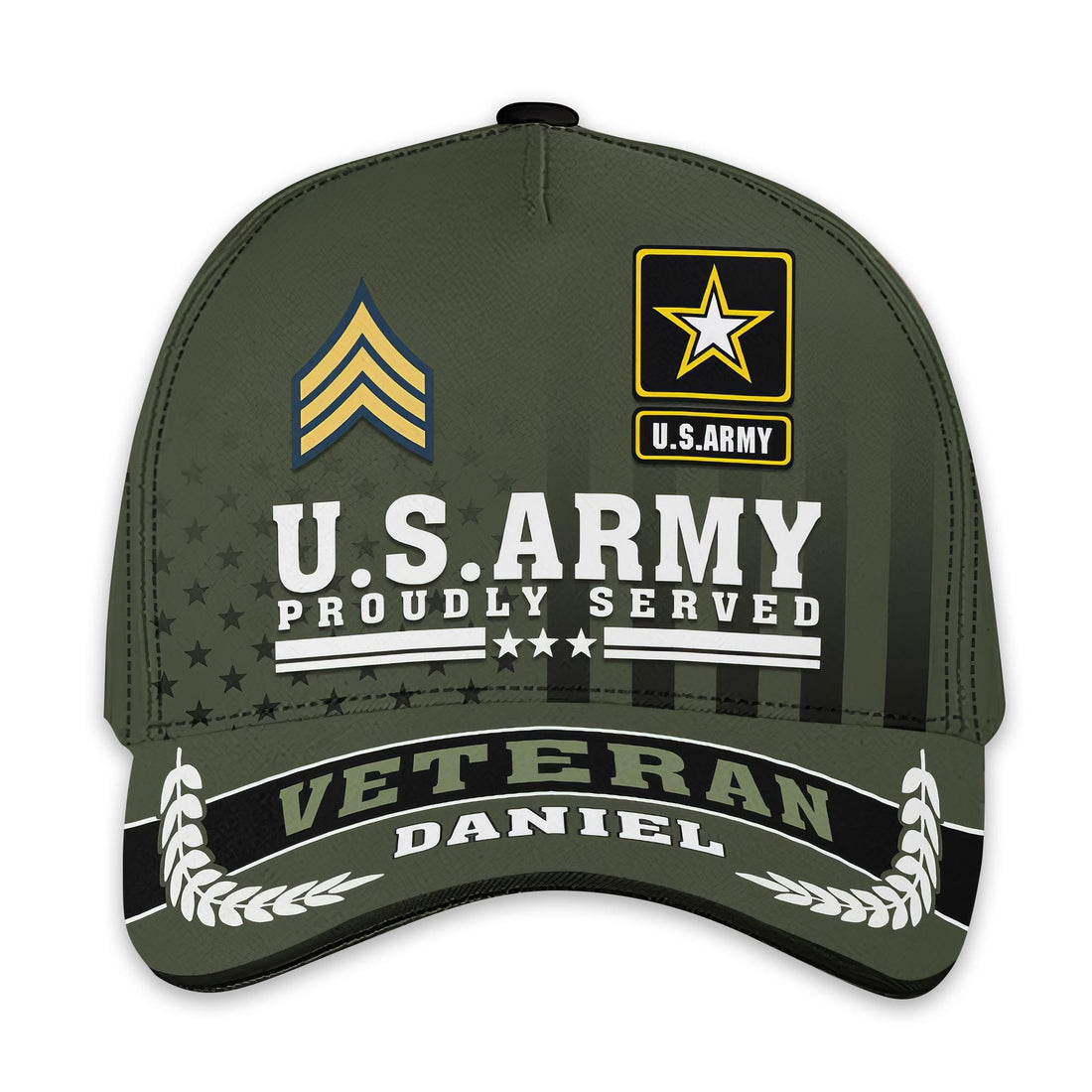 Premium Custom Name, Rank, US Army Cap VPVC000127, Gifts For Army Veteran, Gifts For Dad, For Husband, Best Gifts On Father's Day, Independence Day, Veterans Day.
