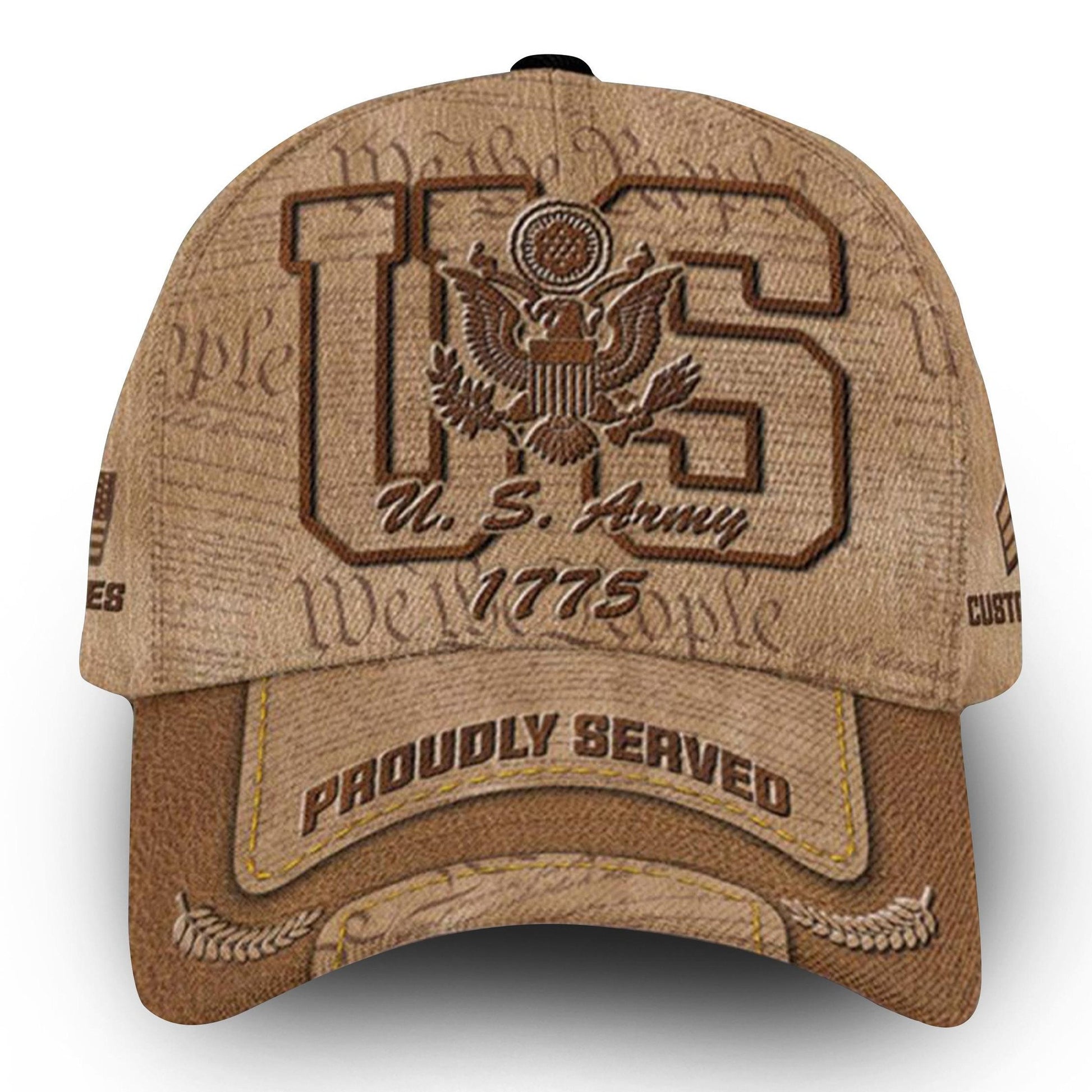 Premium Custom Name, Rank, US Army Cap VPVC000129, Gifts For Army Veteran, Gifts For Dad, For Husband, Best Gifts On Father's Day, Independence Day, Veterans Day.